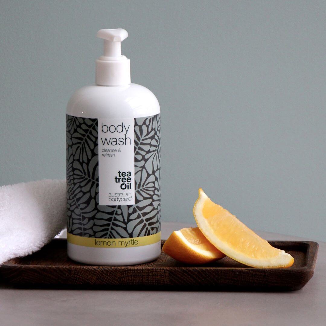 4 Tea Tree Body Wash Lemon Myrthe 500 ml voor de prijs van 3 — pakketaanbieding - Pakketaanbieding met 4 Body Wash (500 ml): Tea Tree Olie Lemon Myrthe