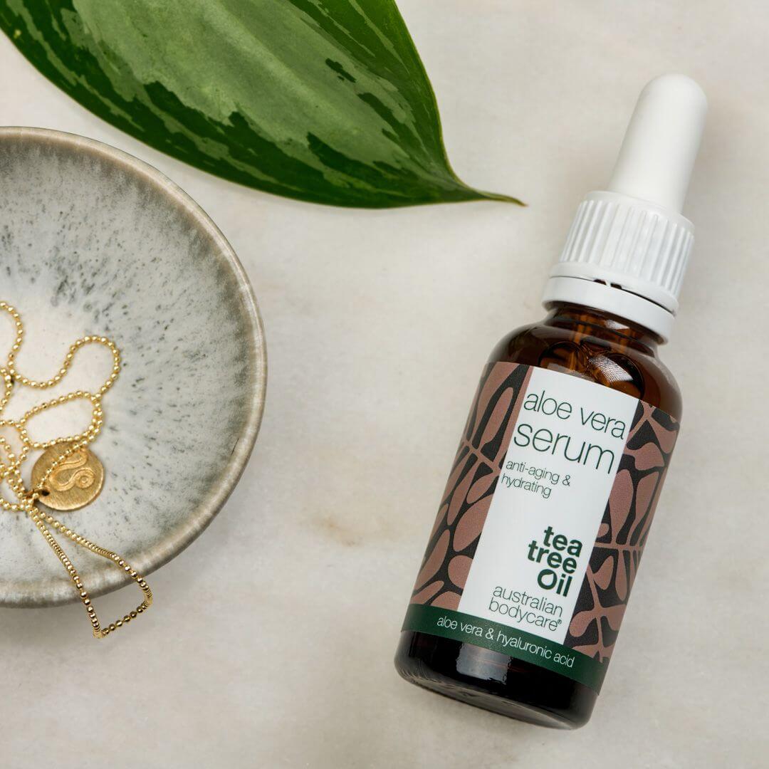 Pakket voor rimpels en uitgedroogde huid - 3 anti aging producten voor de droge huid: gezichtsreiniger, Aloë Vera Serum en crème