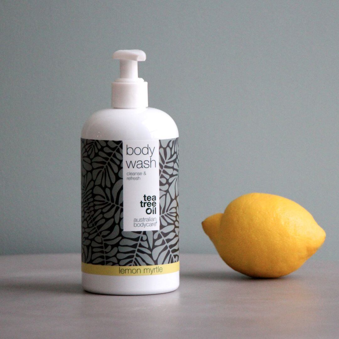 4 Tea Tree Body Wash Lemon Myrthe 500 ml voor de prijs van 3 — pakketaanbieding - Pakketaanbieding met 4 Body Wash (500 ml): Tea Tree Olie Lemon Myrthe