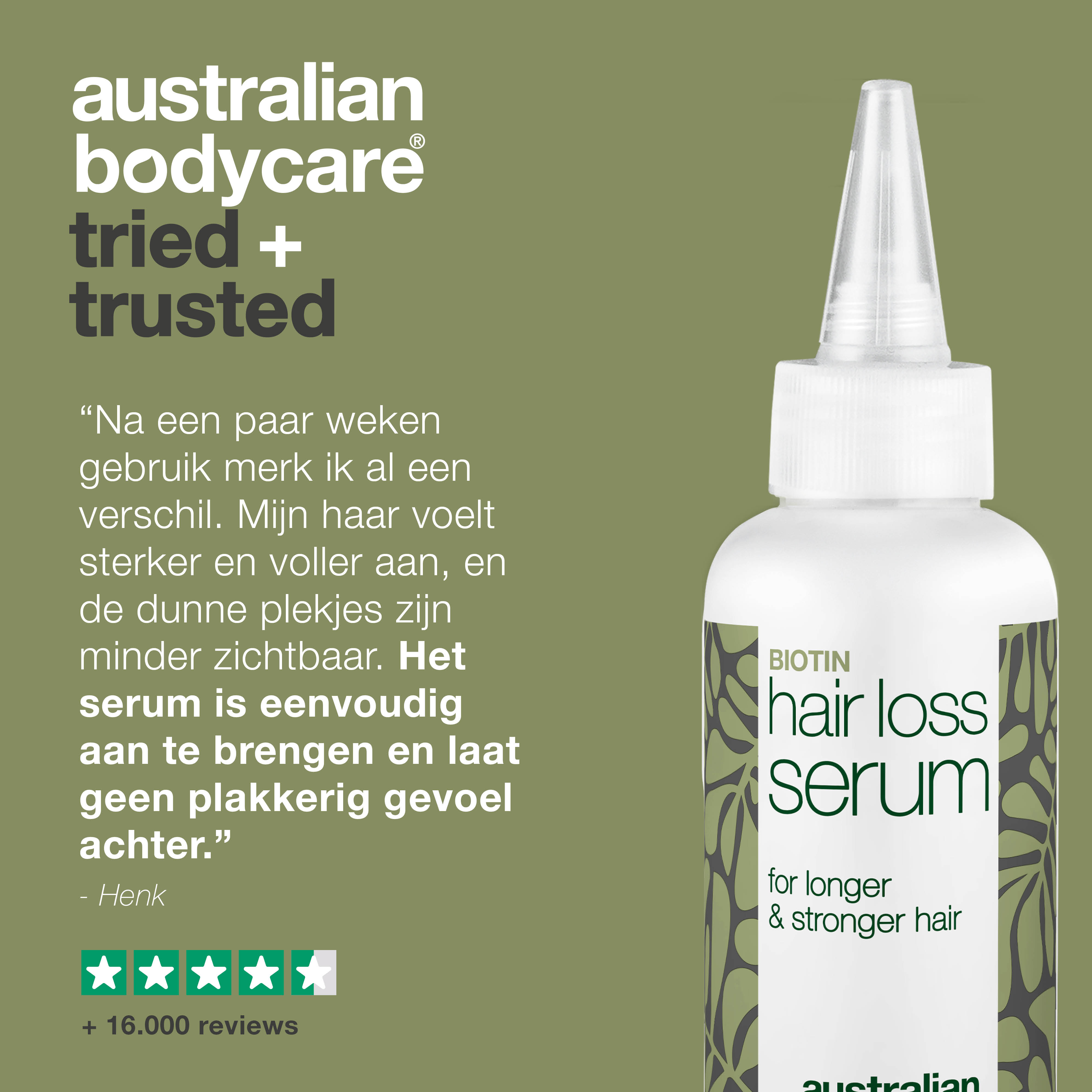 Haaruitval Serum — Serum voor de verzorging van haar dat dunner wordt en bij haarverlies