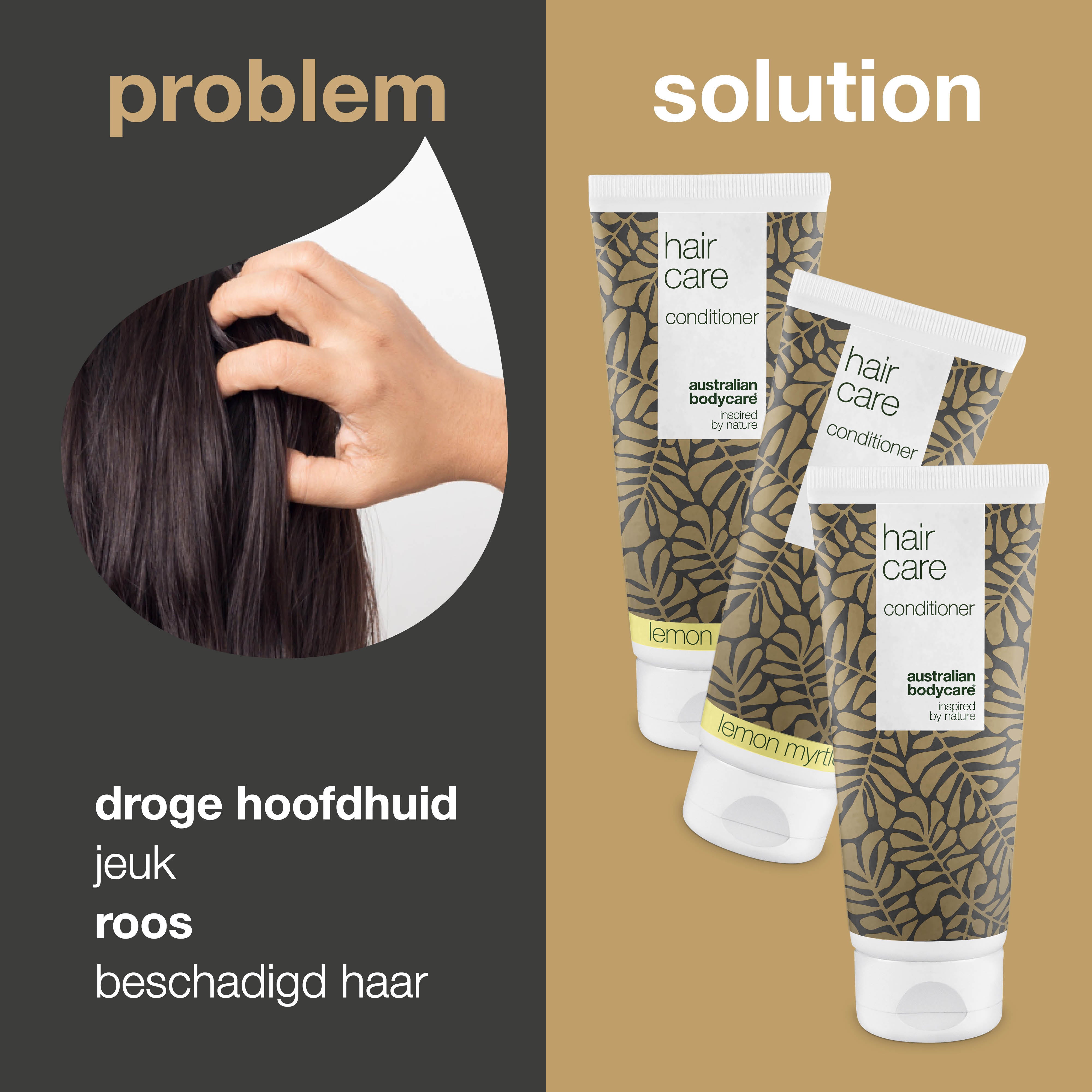 3 Hair Care balsam - pakketaanbieding — Pakketaanbieding met 3 conditioners (200 ml): Tea Tree Olie & Lemon Myrtle
