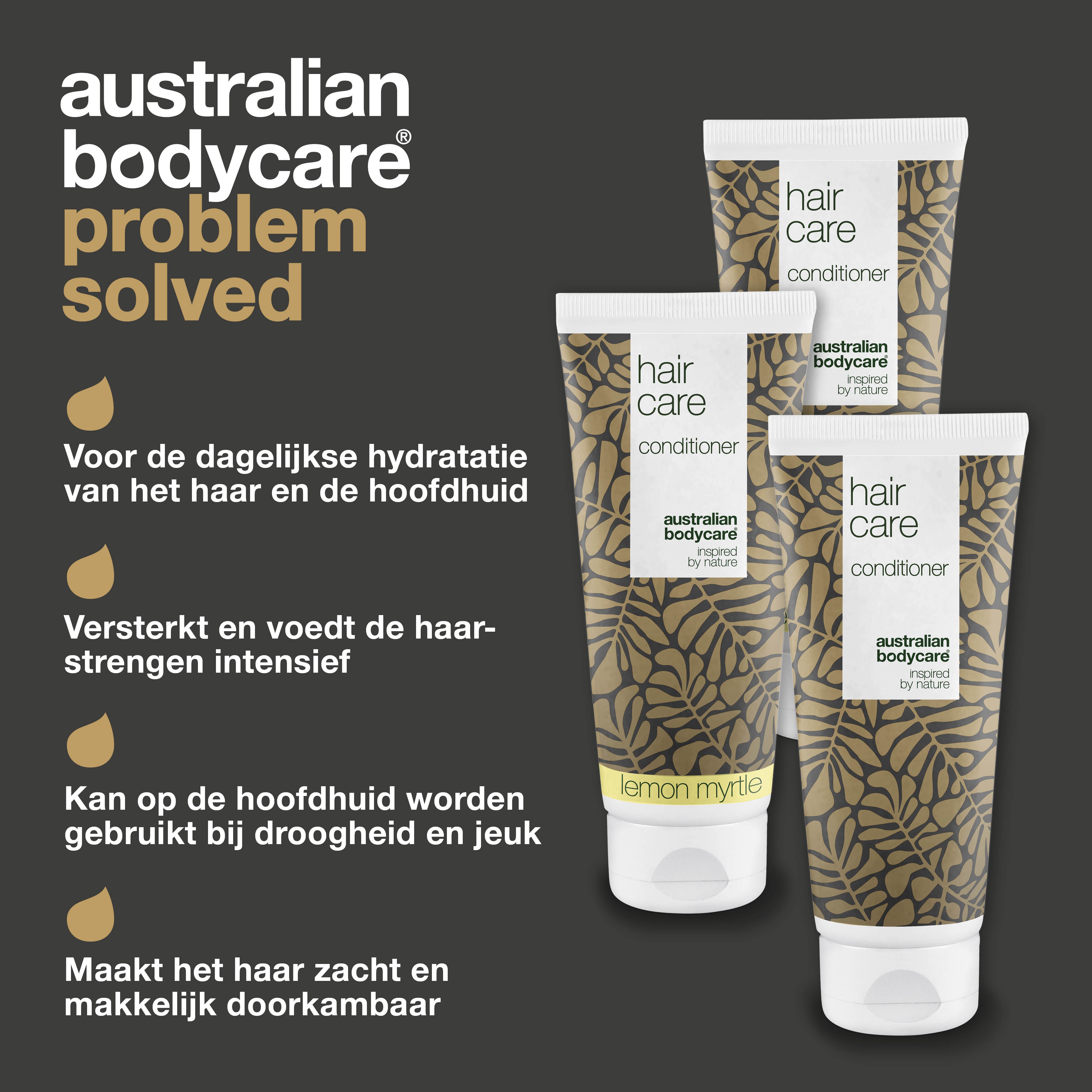 3 Hair Care balsam - pakketaanbieding — Pakketaanbieding met 3 conditioners (200 ml): Tea Tree Olie & Lemon Myrtle