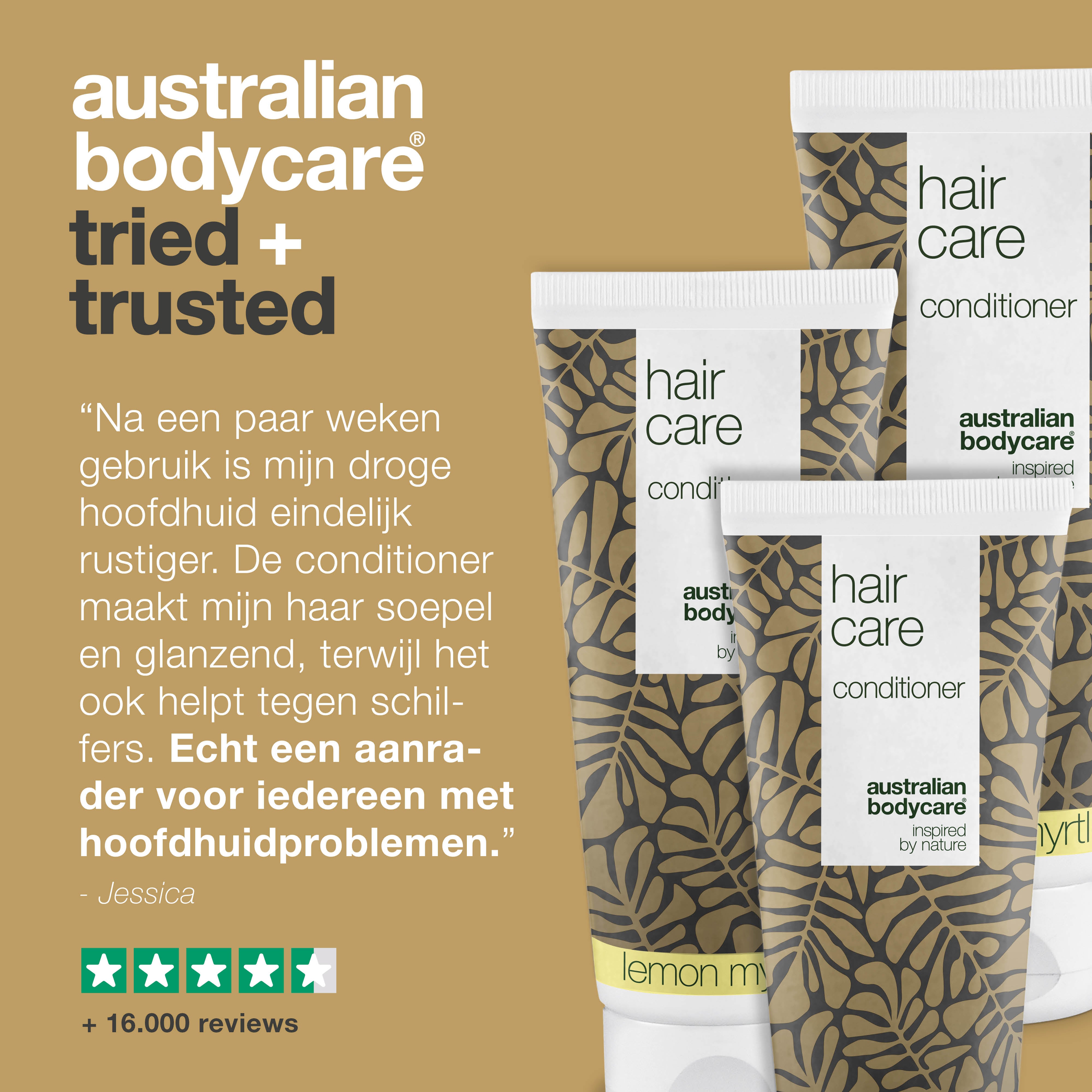 3 Hair Care balsam - pakketaanbieding — Pakketaanbieding met 3 conditioners (200 ml): Tea Tree Olie & Lemon Myrtle