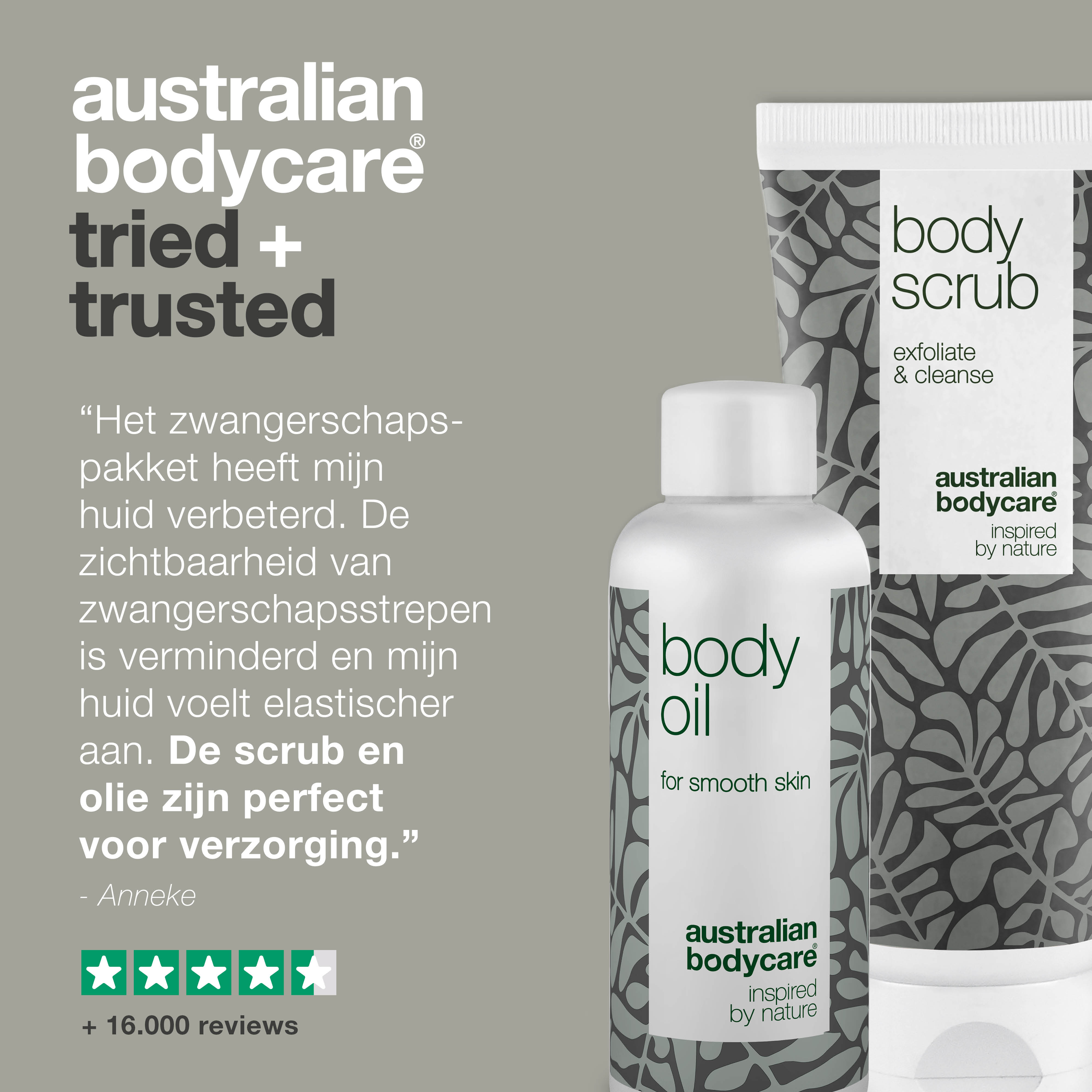 Babybox voor de zwangere mama met 2 producten — Vermindert de zichtbaarheid van striae en wordt gebruikt voor de verzorging van sinaasappelhuid