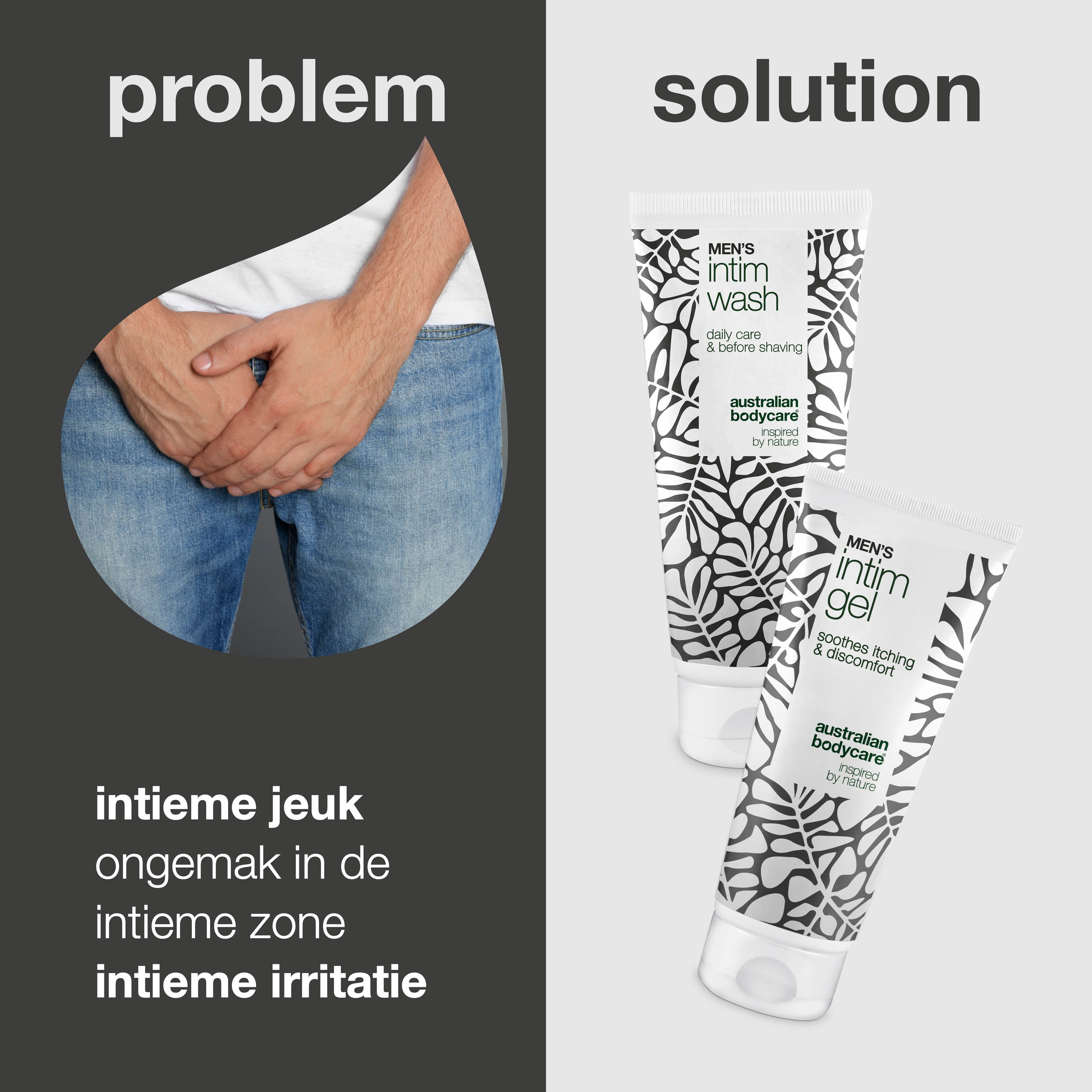 Australian Bodycare Gel & Zeep — Tegen jeuk aan de penis, in het kruis en in de lies