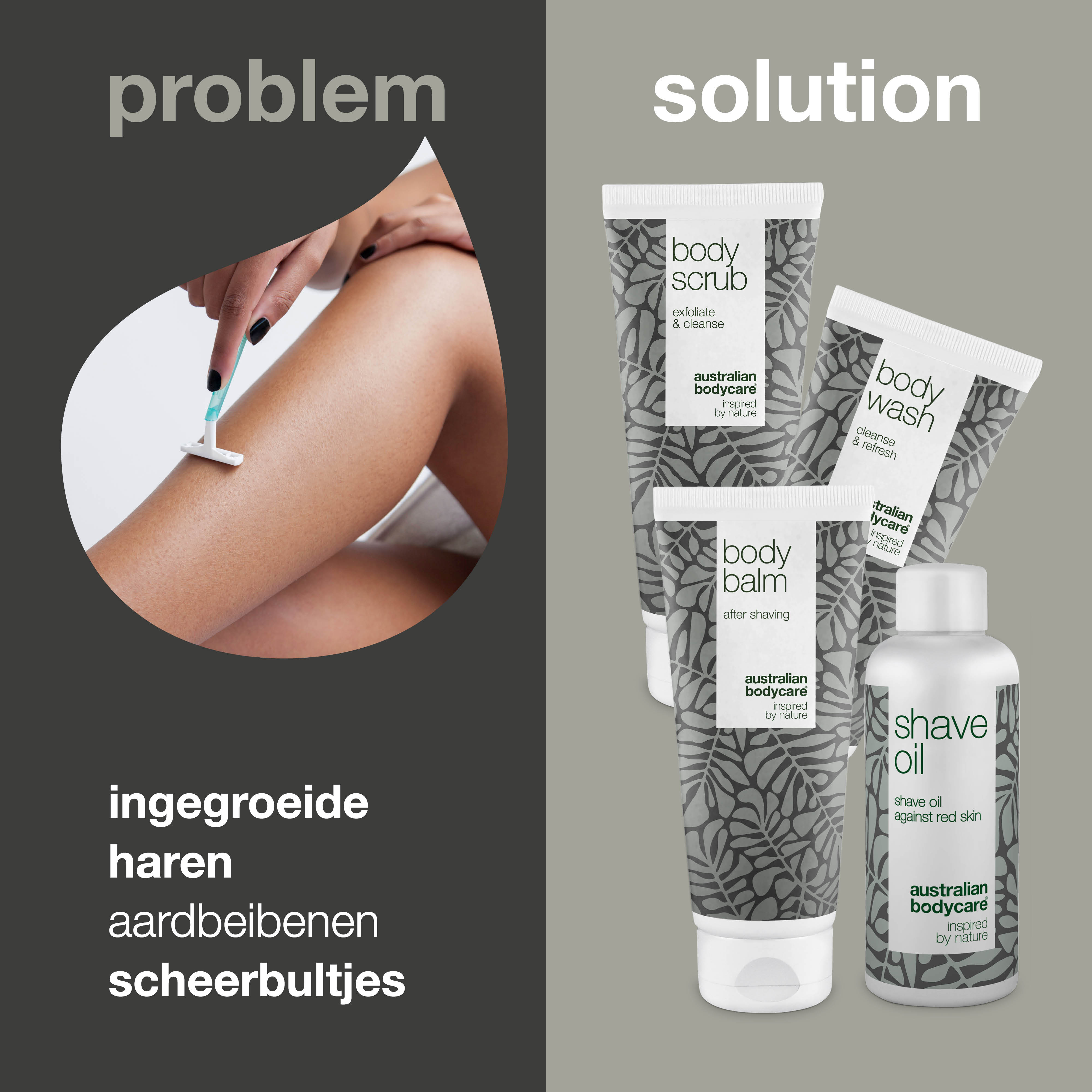4-pack tegen rode scheerbultjes — voor het scheren van het lichaam tegen ingegroeide haren, rode bultjes, aardbeibenen en ontstoken haarzakjes