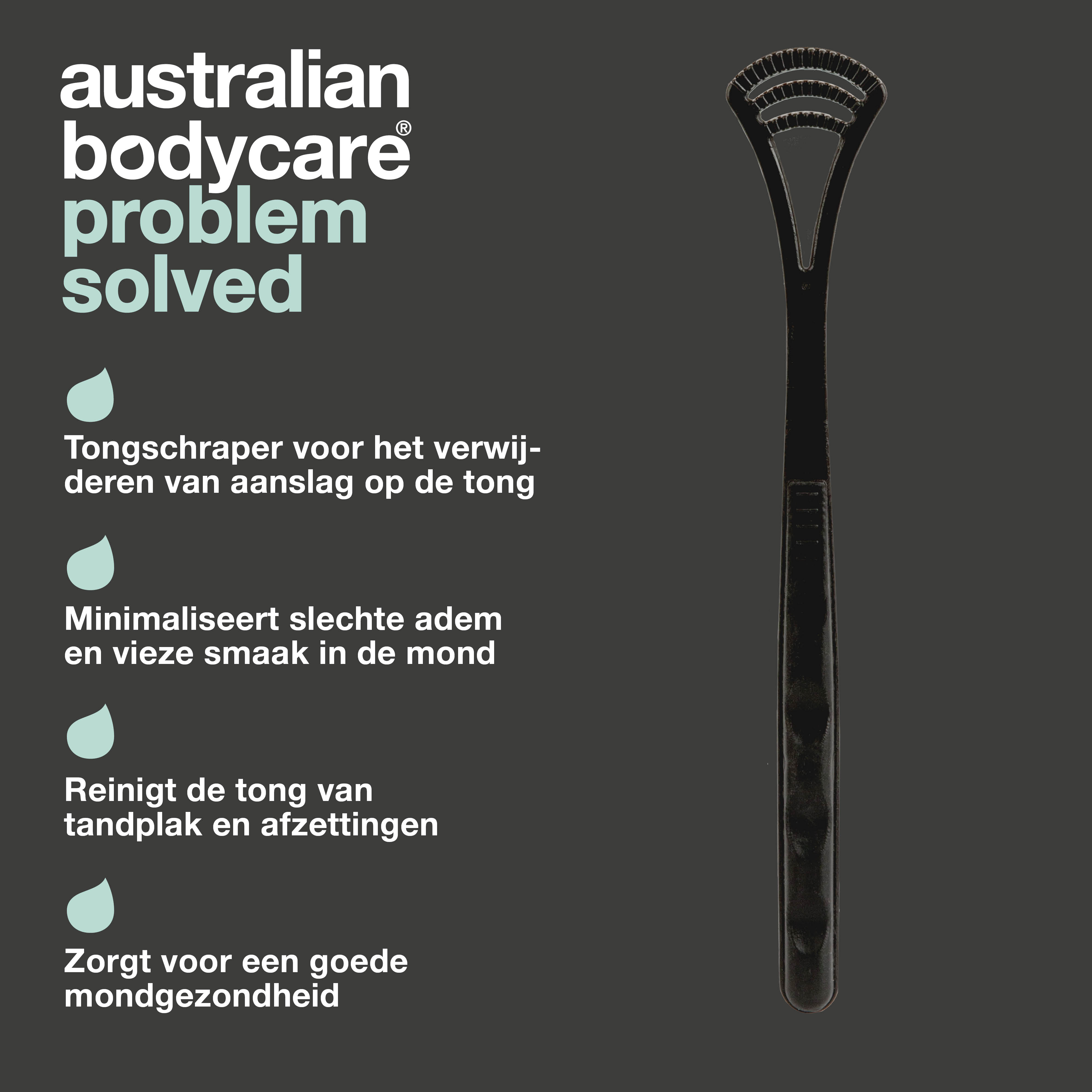 Tongschraper voor de verzorging van tandplak en bacteriën in de mond — Reinigt de tong en vermindert de kans op een slechte adem