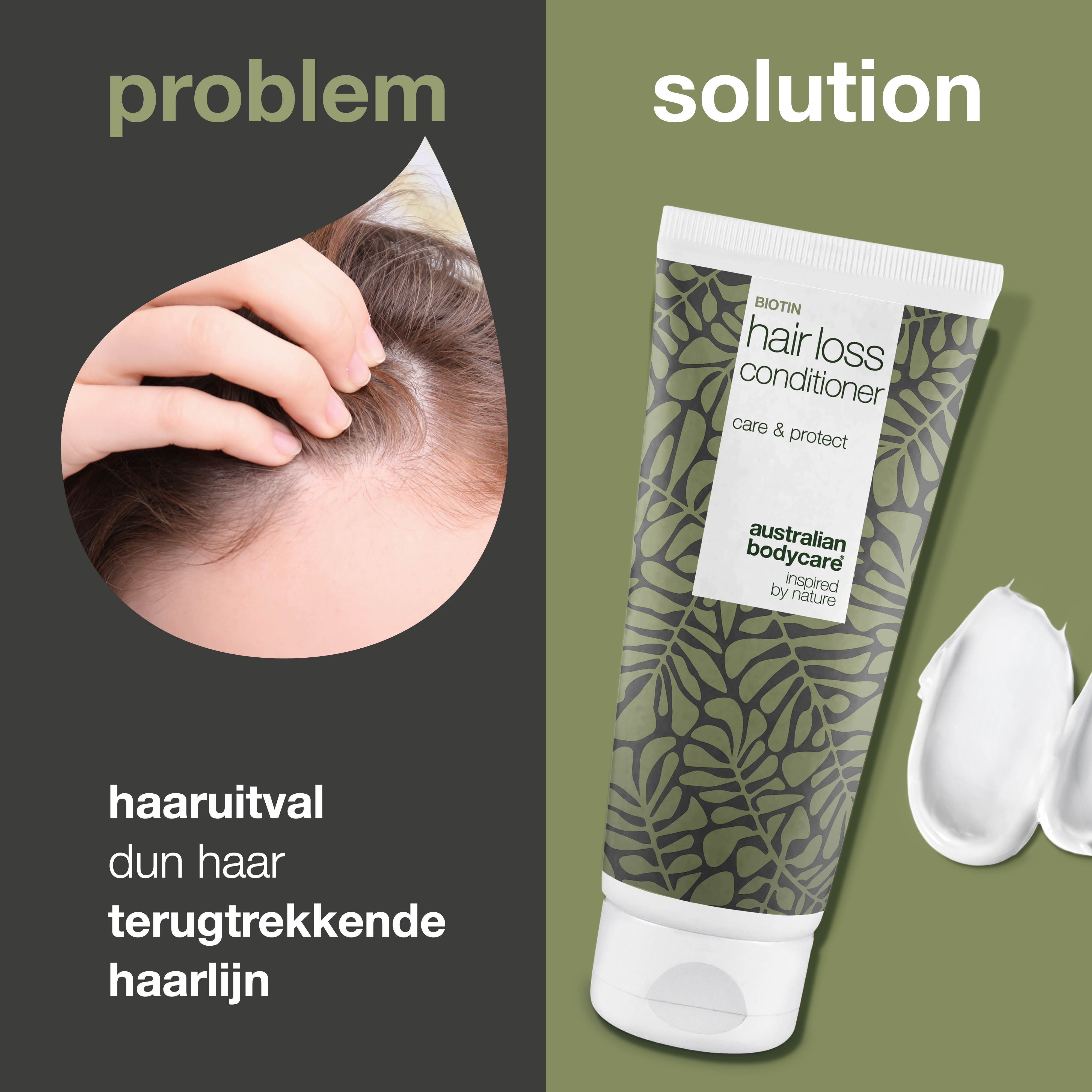 Haaruitval Conditioner — Balsem voor de dagelijkse verzorging van haar en hoofdhuid
