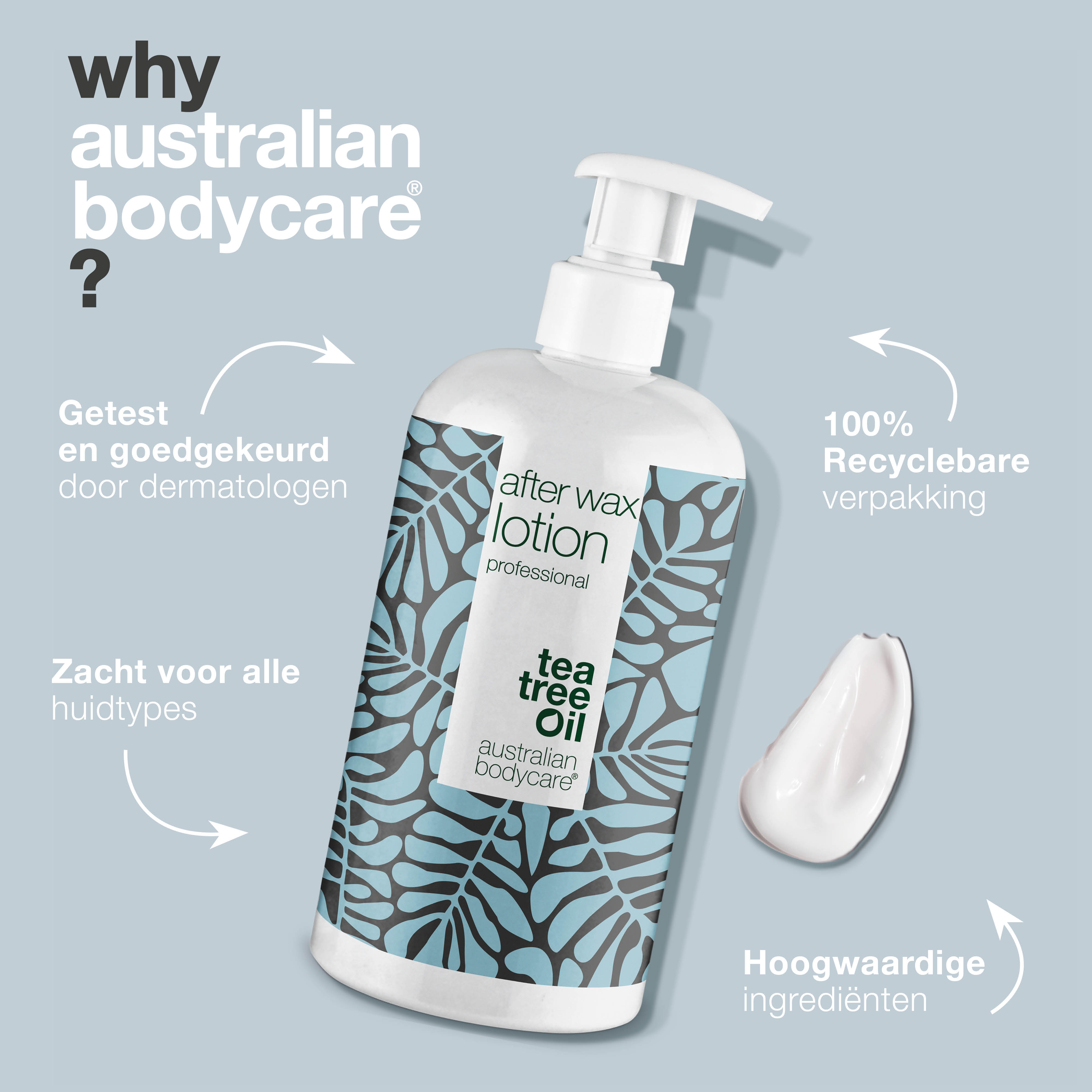 After Wax Lotion — Lotion om te gebruiken na het waxen, bikini wax en een brazilian wax
