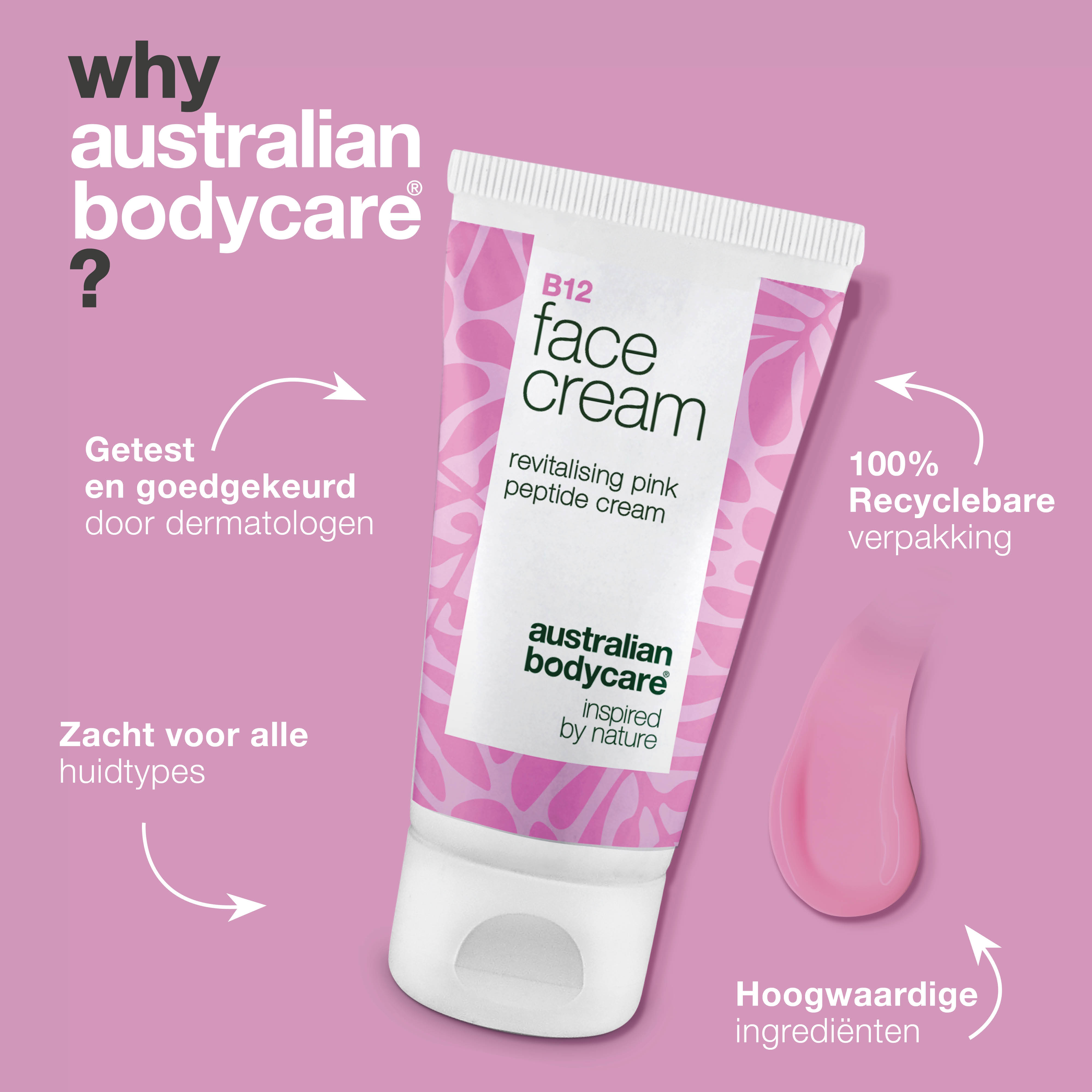 B12 Gezichtscrème – Herstel van hydratatie en natuurlijke glans — Anti-aging B12 vitaminecrème vermindert rimpels, herstelt vocht en geeft je huid een natuurlijke glans.