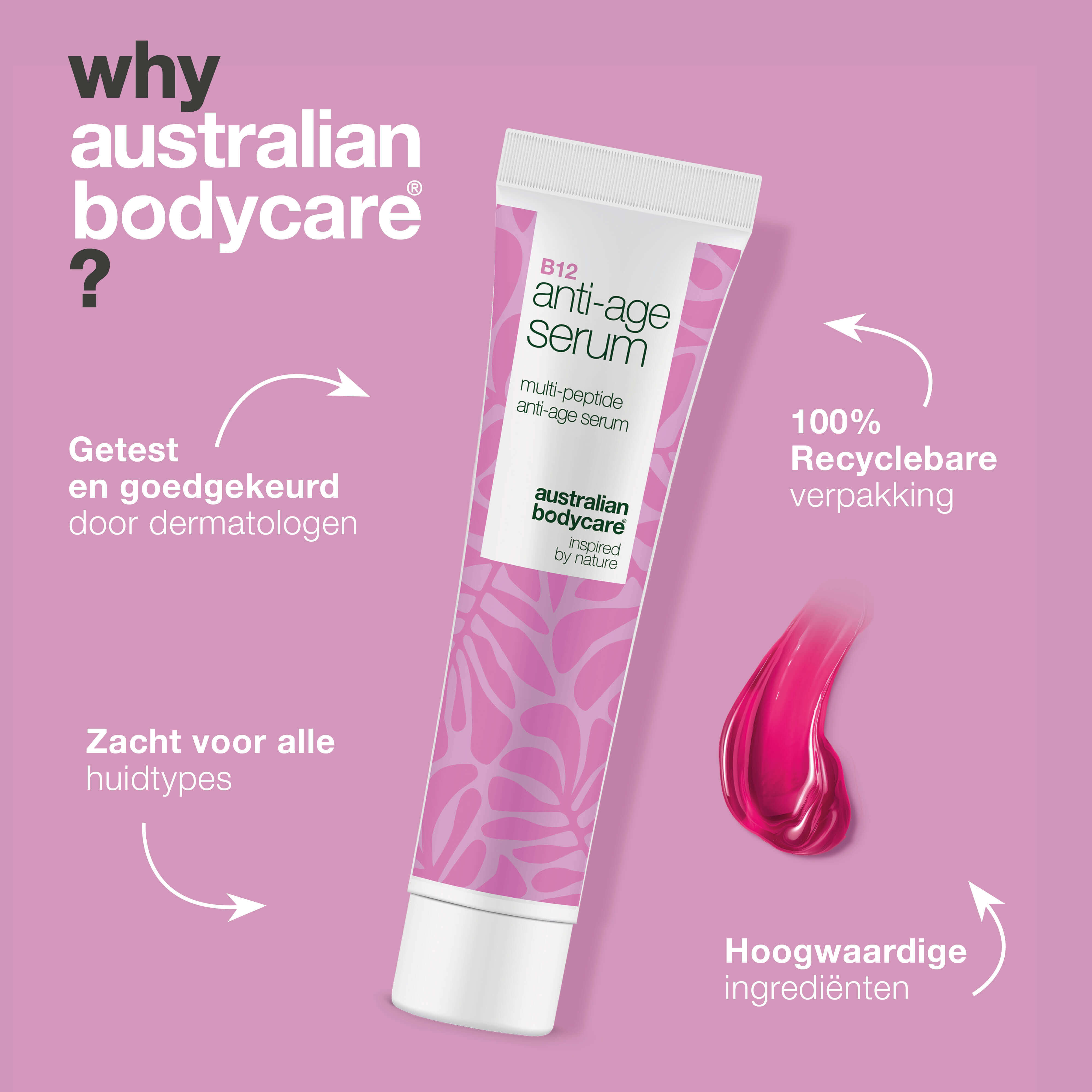 B12 Anti-Age Serum – Verminder rimpels en verstevig de huid — Verstevigend B12 Serum vermindert zichtbare verouderingstekenen en verbetert de elasticiteit. Krijg stralende huid nu!