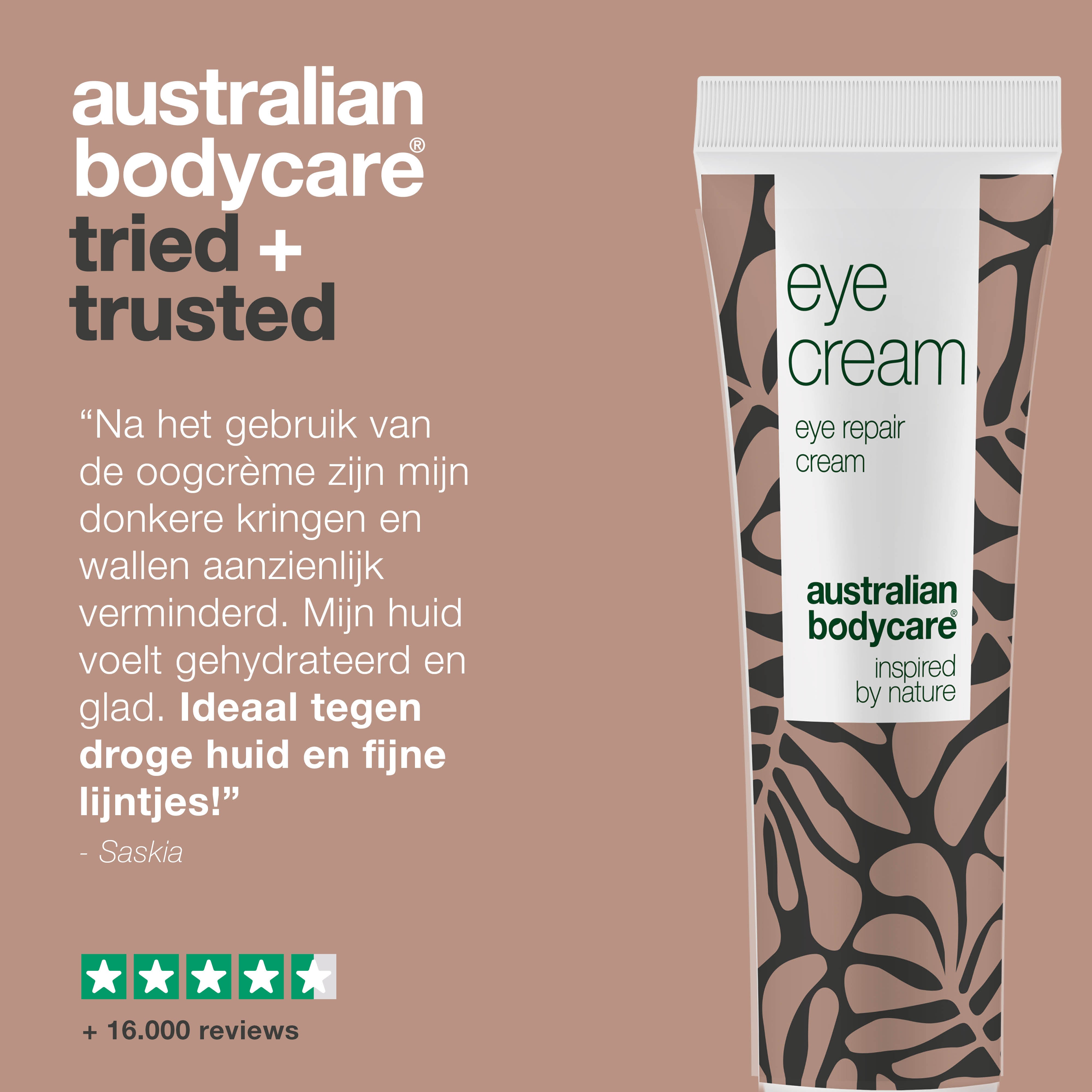 Oogcrème tegen donkere kringen, wallen en fijne lijntjes — Effectieve oogcrème die wallen en donkere kringen vermindert. Hydrateert en versterkt de huid voor een frisse uitstraling.