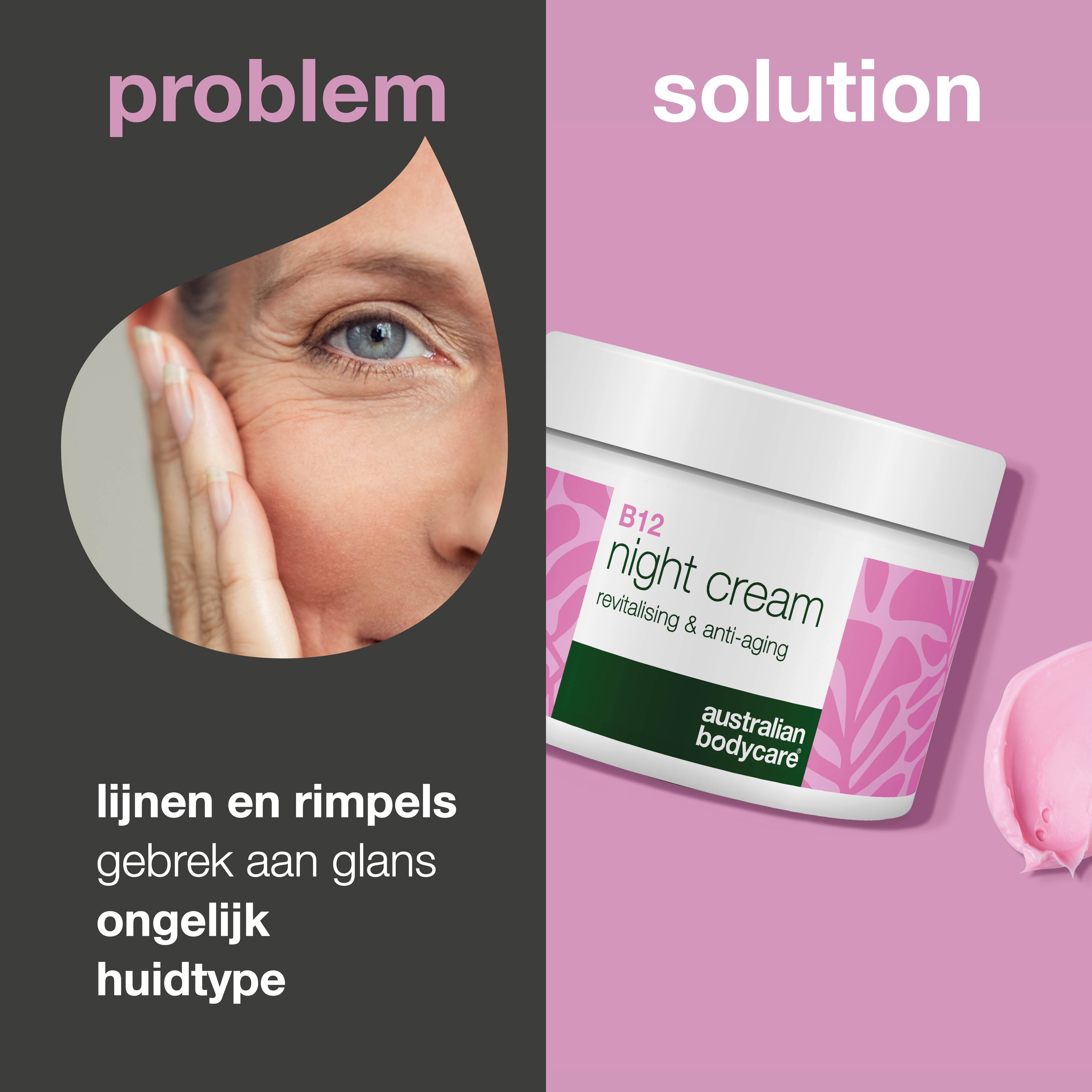 B12 Nachtcrème – Voedende Anti-Age voor Stralende Huid — B12 Nachtcrème hydrateert, verstevigt en herstelt met natuurlijke glans.