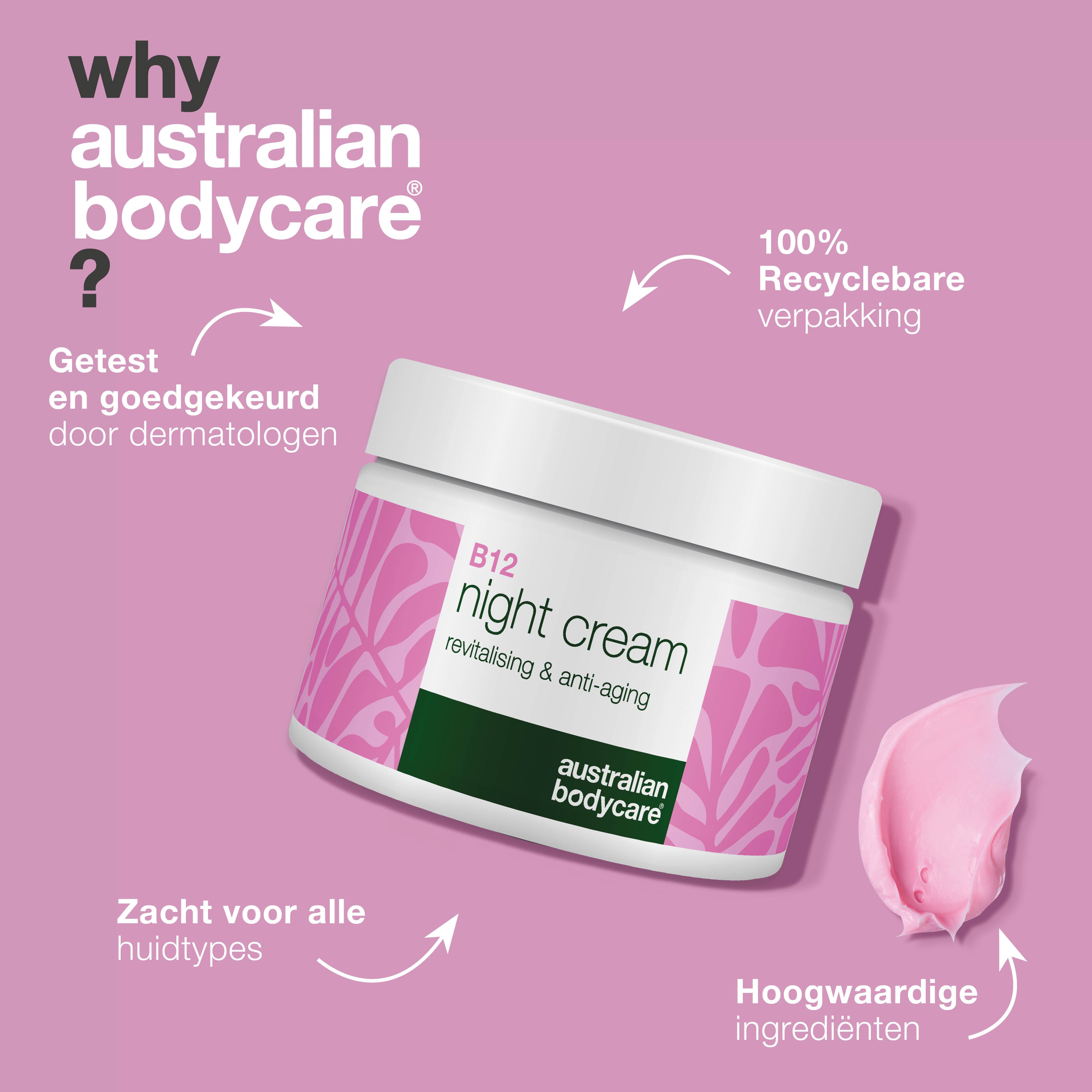 B12 Nachtcrème – Voedende Anti-Age voor Stralende Huid — B12 Nachtcrème hydrateert, verstevigt en herstelt met natuurlijke glans.