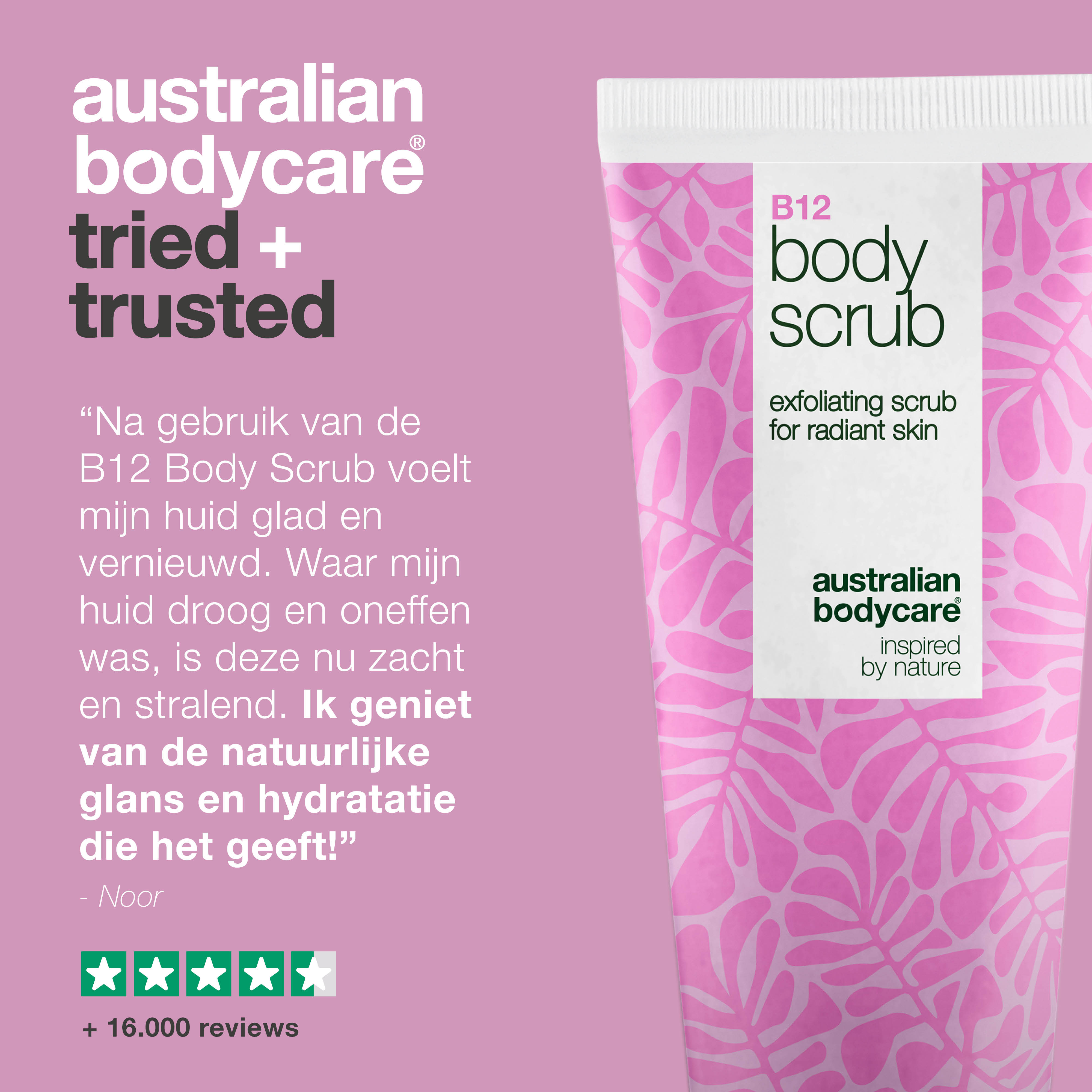 B12 Bodyscrub – Exfolieer en Hydrateer voor Stralende Huid — B12 Bodyscrub exfolieert zacht en hydrateert, voor een gladde, stralende huid.