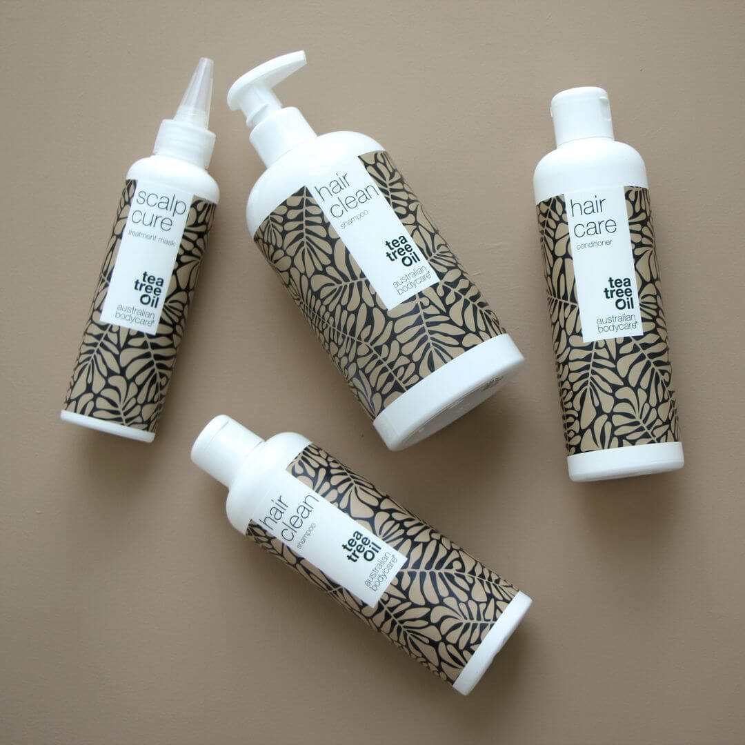 3 Hair Clean anti–roos shampoo's — pakketaanbieding - Pakketaanbieding met 3 shampoo's (500 ml): Tea Tree Olie, Lemon Myrtle & Mint