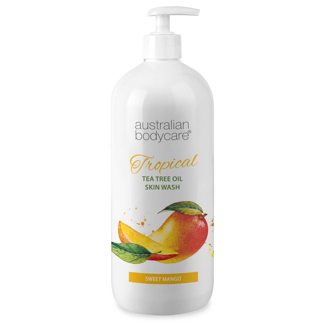 Tropical Skin Wash met mango - Body Wash met Tea Tree Olie en mango voor een schone en probleemloze huid