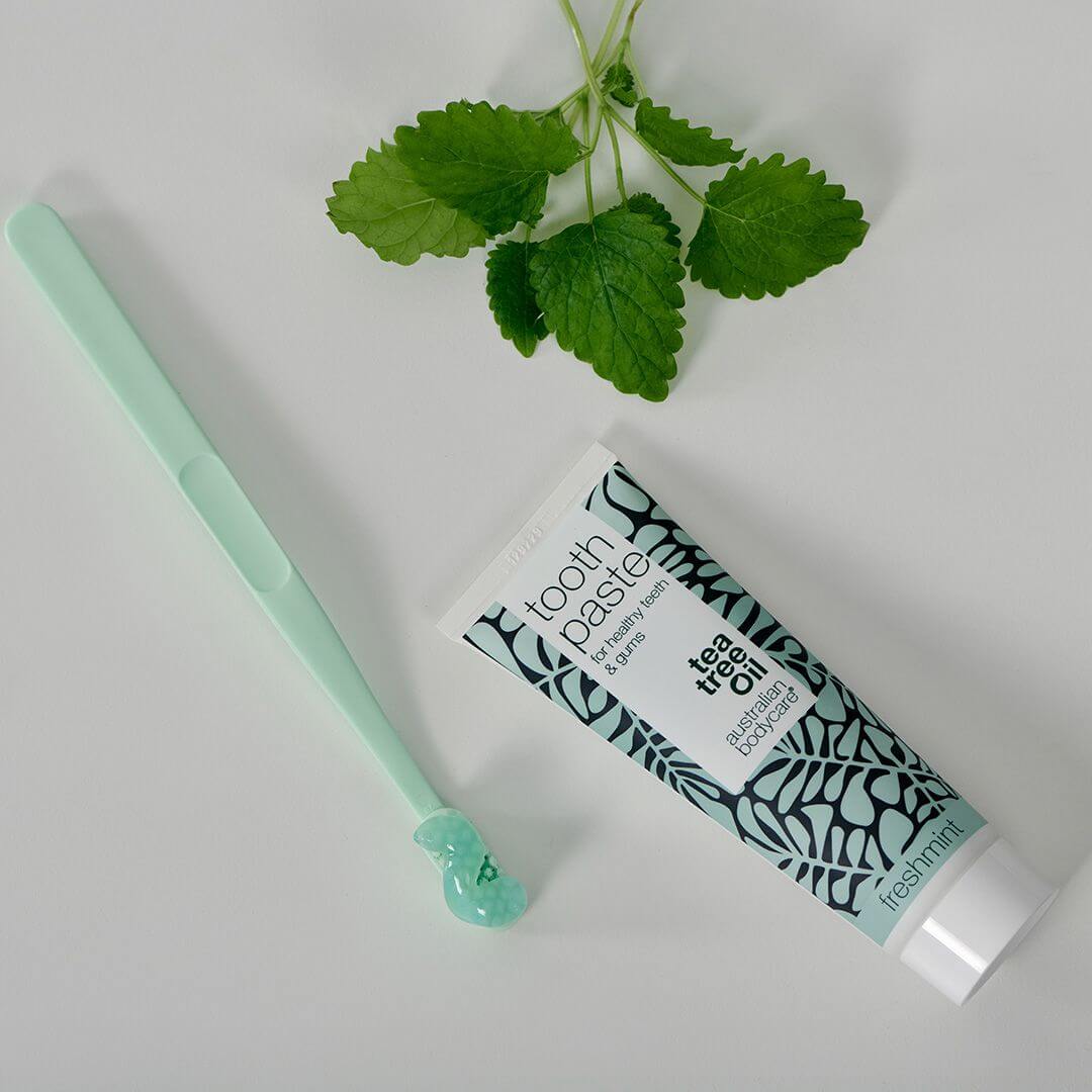 3 stuks Tea Tree Olie Tandpasta Freshmint - Voor de dagelijkse verzorging bij parodontitis, schimmelinfectie en tandvleesontsteking