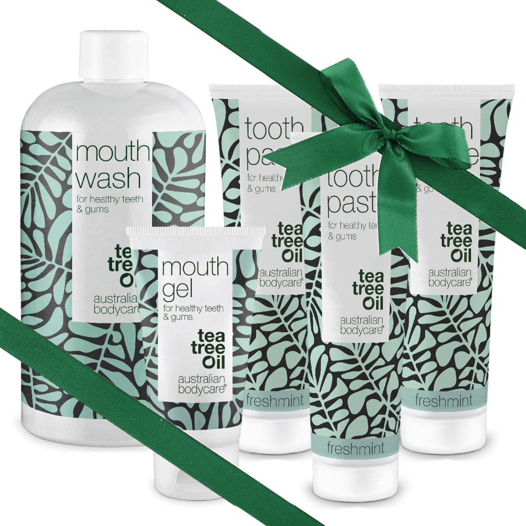 Cadeau voor opa - Mondverzorging 5 producten met Tea Tree Olie