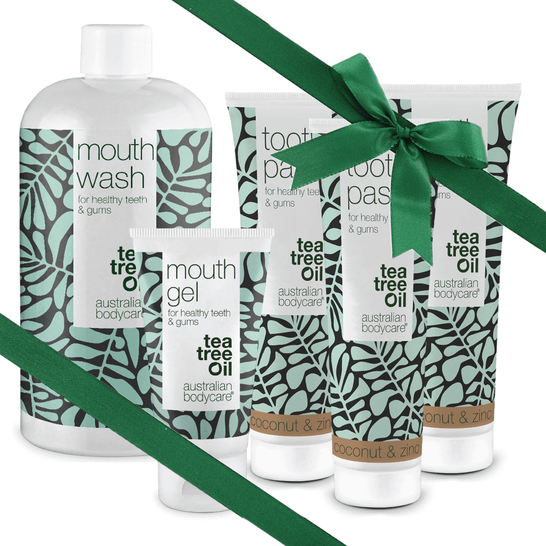 Cadeau voor opa - Mondverzorging 5 producten met Tea Tree Olie