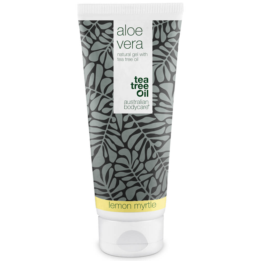 Puur Aloë Vera Gel met Tea Tree Olie - Jeuk verlichtende en verkoelende gel voor de verbrande en geïrriteerde huid en bij kleine wondjes