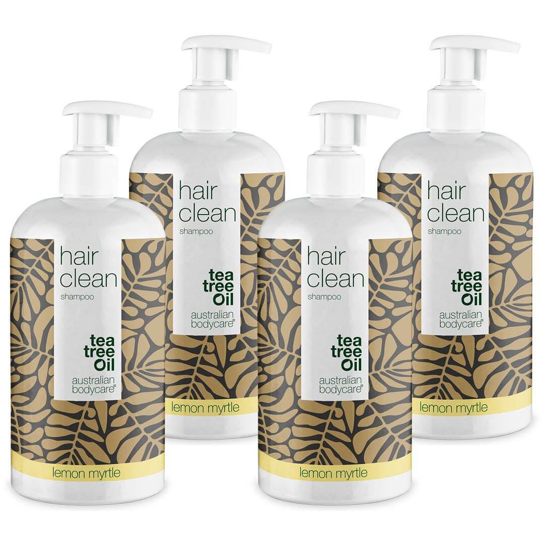 4 Tea Tree shampoo Lemon Myrthe 500 ml voor de prijs van 3 — pakketaanbieding - Pakketaanbieding met 4 shampoos (500 ml): Tea Tree Olie Lemon Myrthe
