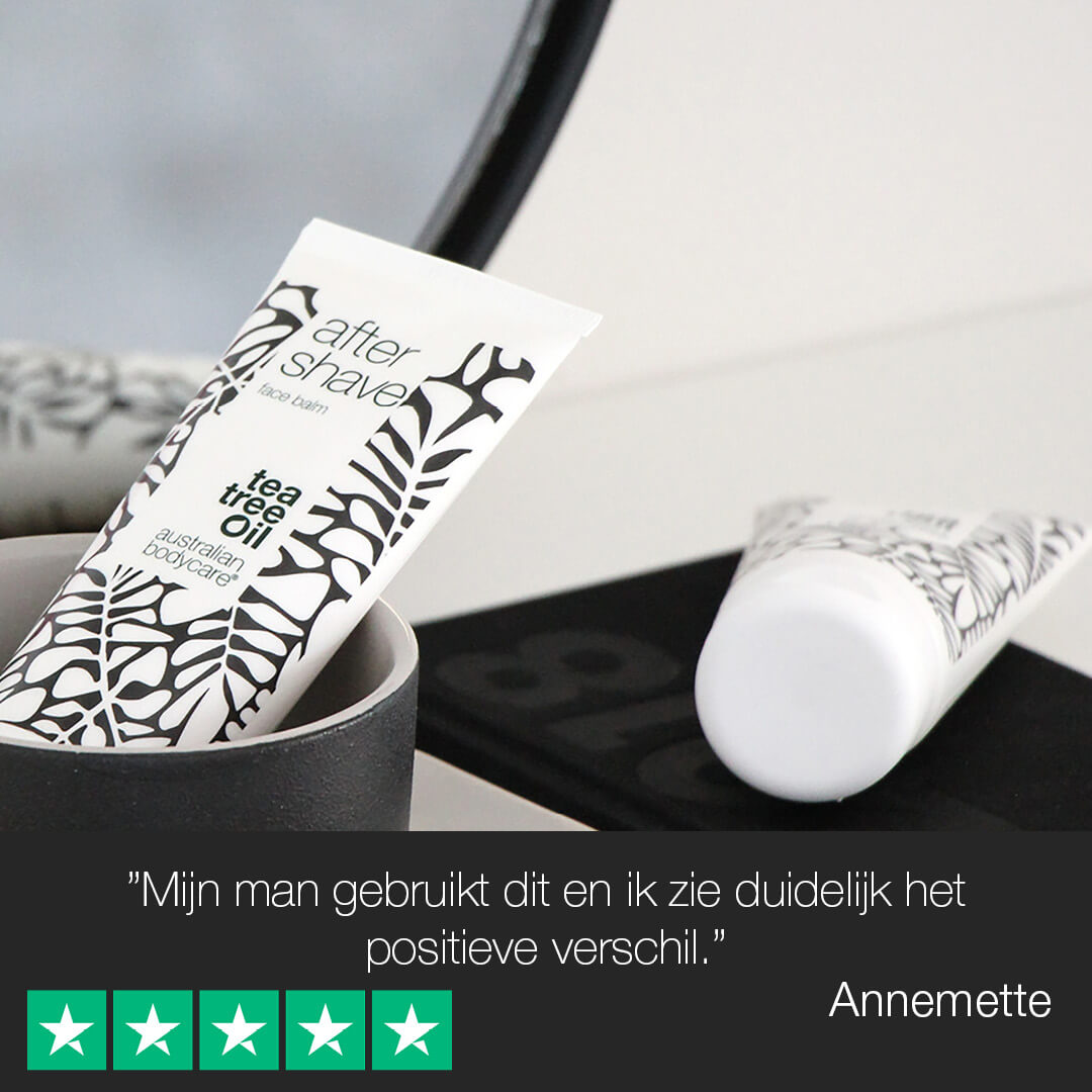 Aftershave Balsem voor je gezicht - Aftershave lotion tegen rode bultjes en ingegroeide haren na het scheren