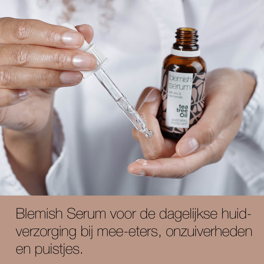 Anti–Puistjes Niacinamide Serum - 10% Niacinamide, 1% Zink en Tea Tree Olie tegen puistjes en onzuivere huid