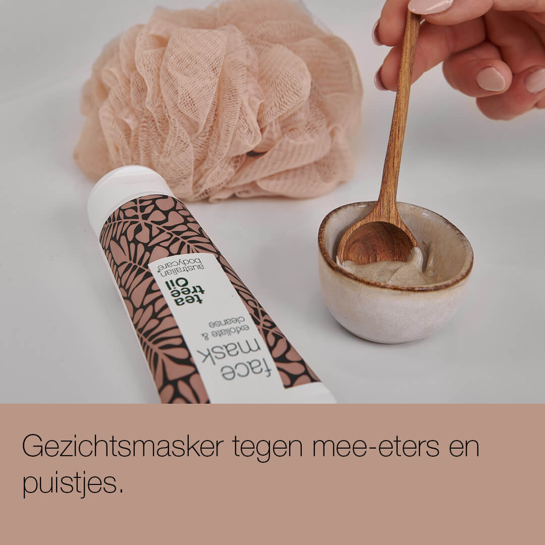 Anti–Puistjes Gezichtsmasker - Kleimasker gezichtsscrub tegen mee–eters en puistjes