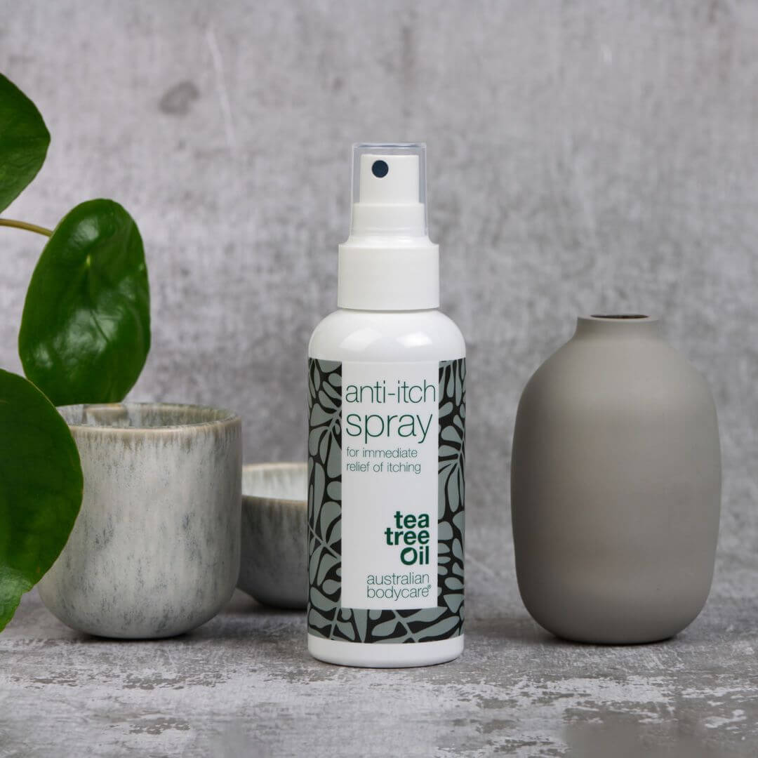 Spray bij een jeukerig gevoel - Verzachtende en kalmerende anti–jeuk spray voor de droge huid