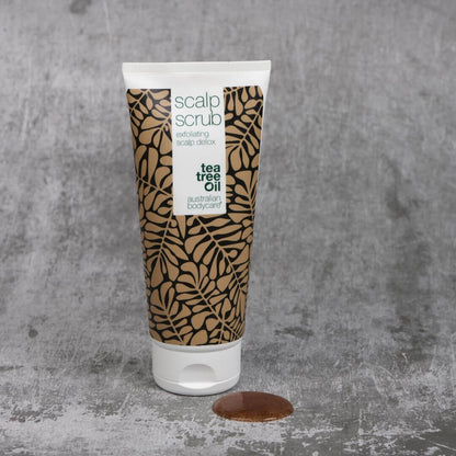 2 producten voor puistjes op hoofdhuid  - Hoofhuidscrub en Tea Tree Shampoo voor een onzuivere hoofdhuid