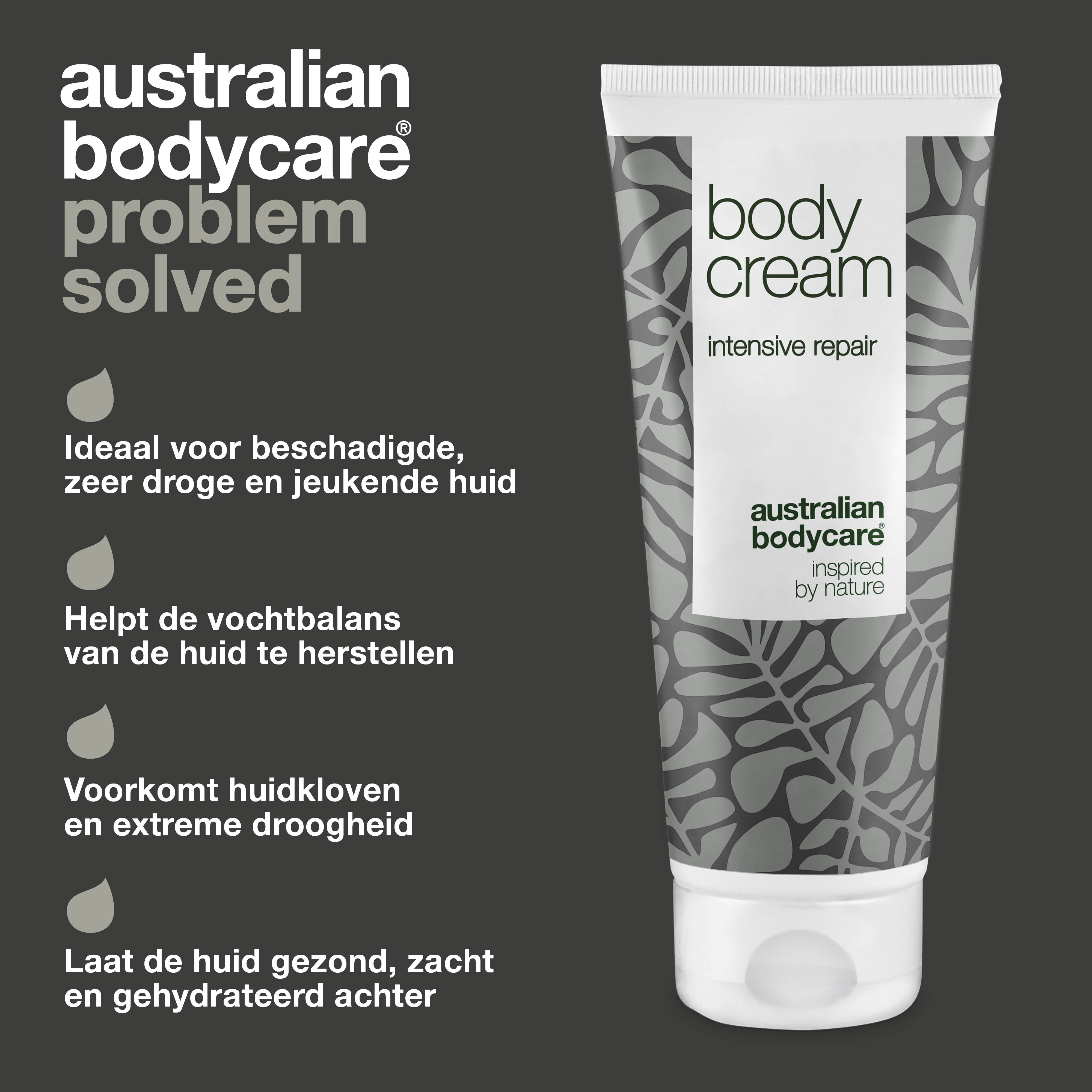 Intensieve vochtinbrengende crème met Tea Tree Olie — Body Cream voor de zeer droge en beschadigde huid