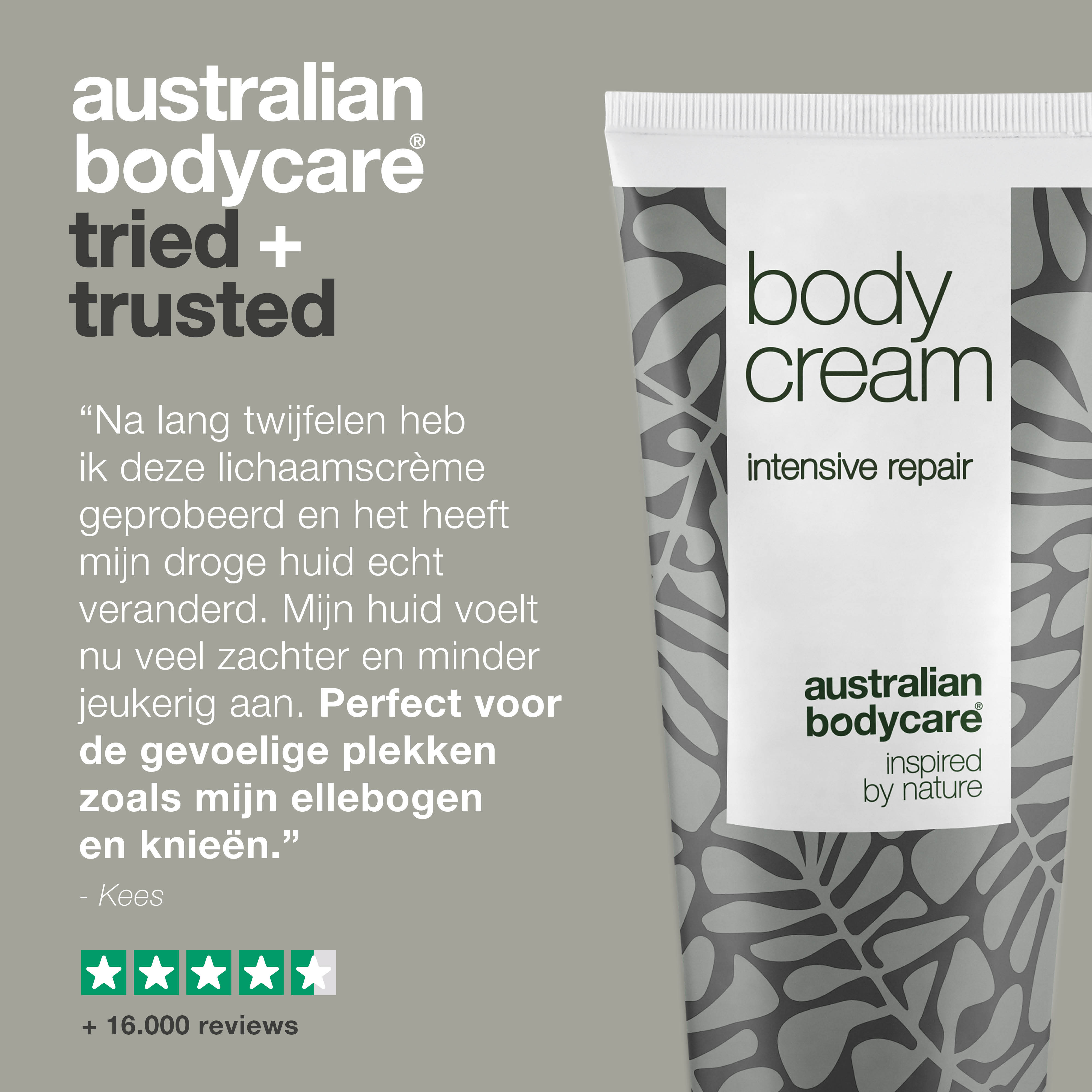 Intensieve vochtinbrengende crème met Tea Tree Olie — Body Cream voor de zeer droge en beschadigde huid