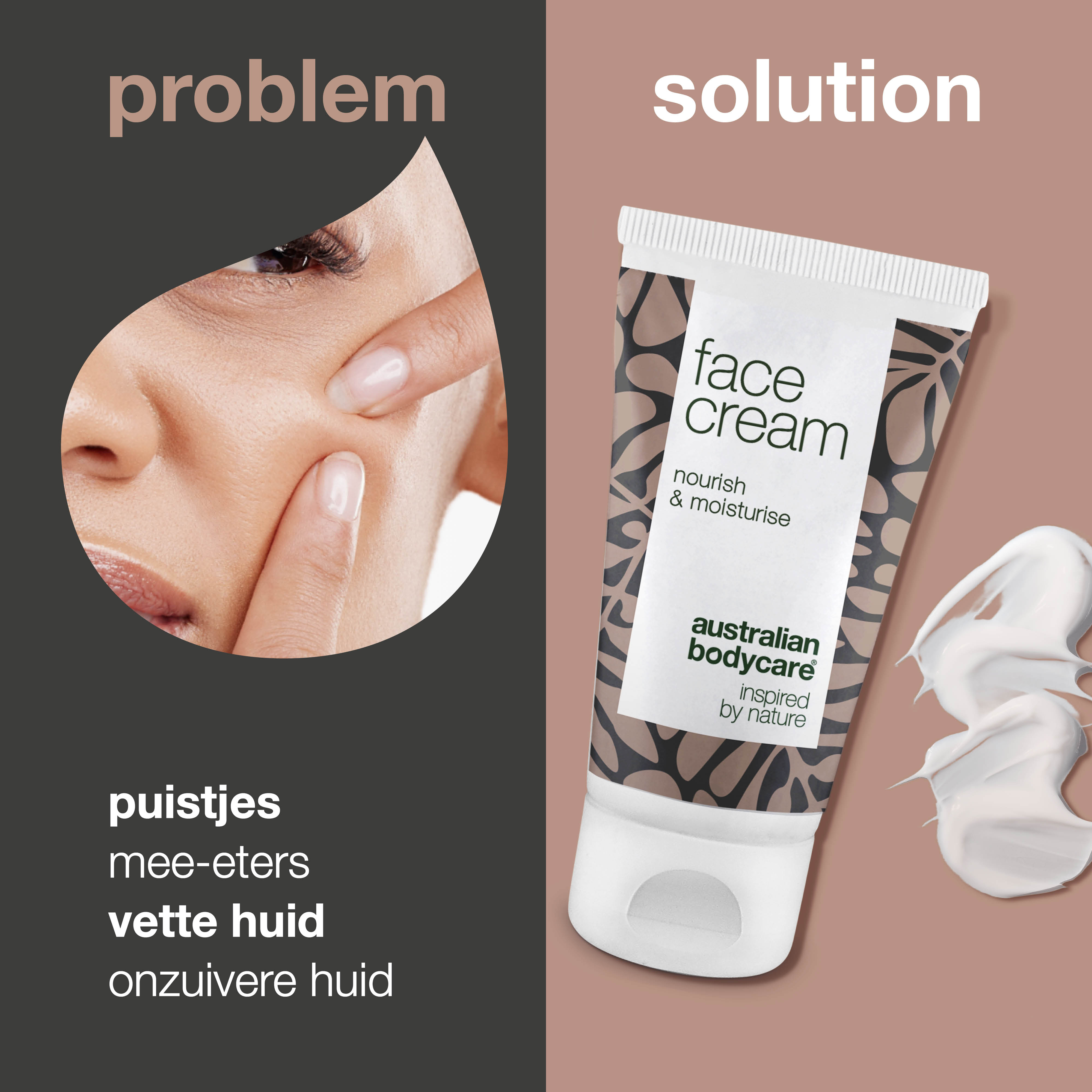 Anti-Puistjes Gezichtscrème — Hydraterende crème, perfect tegen pukkels, jeugdpuistjes & mee-eters
