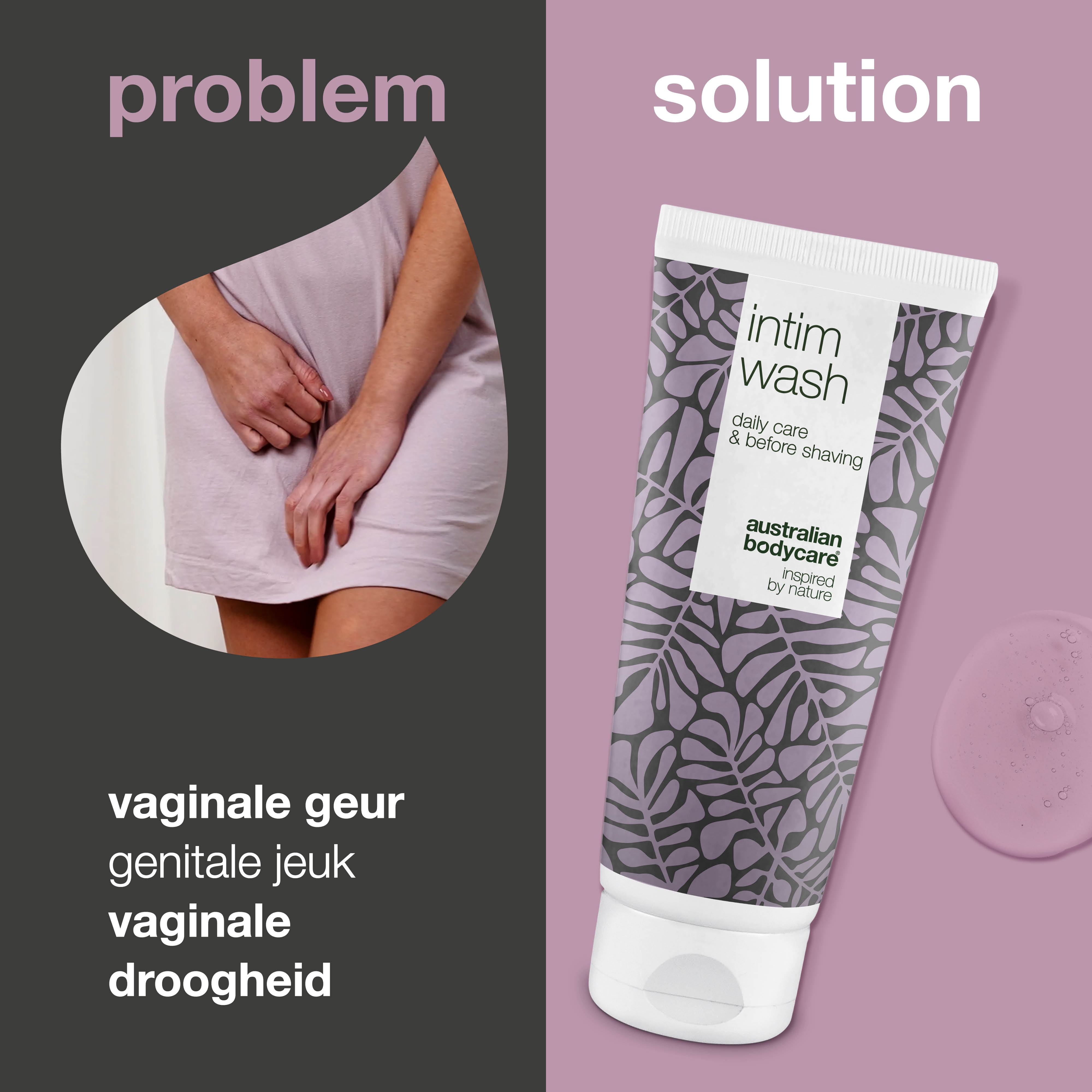 Intieme Zeep tegen intiem ongemak — Voor de dagelijkse wasbeurt van de intieme zone 100% vegan