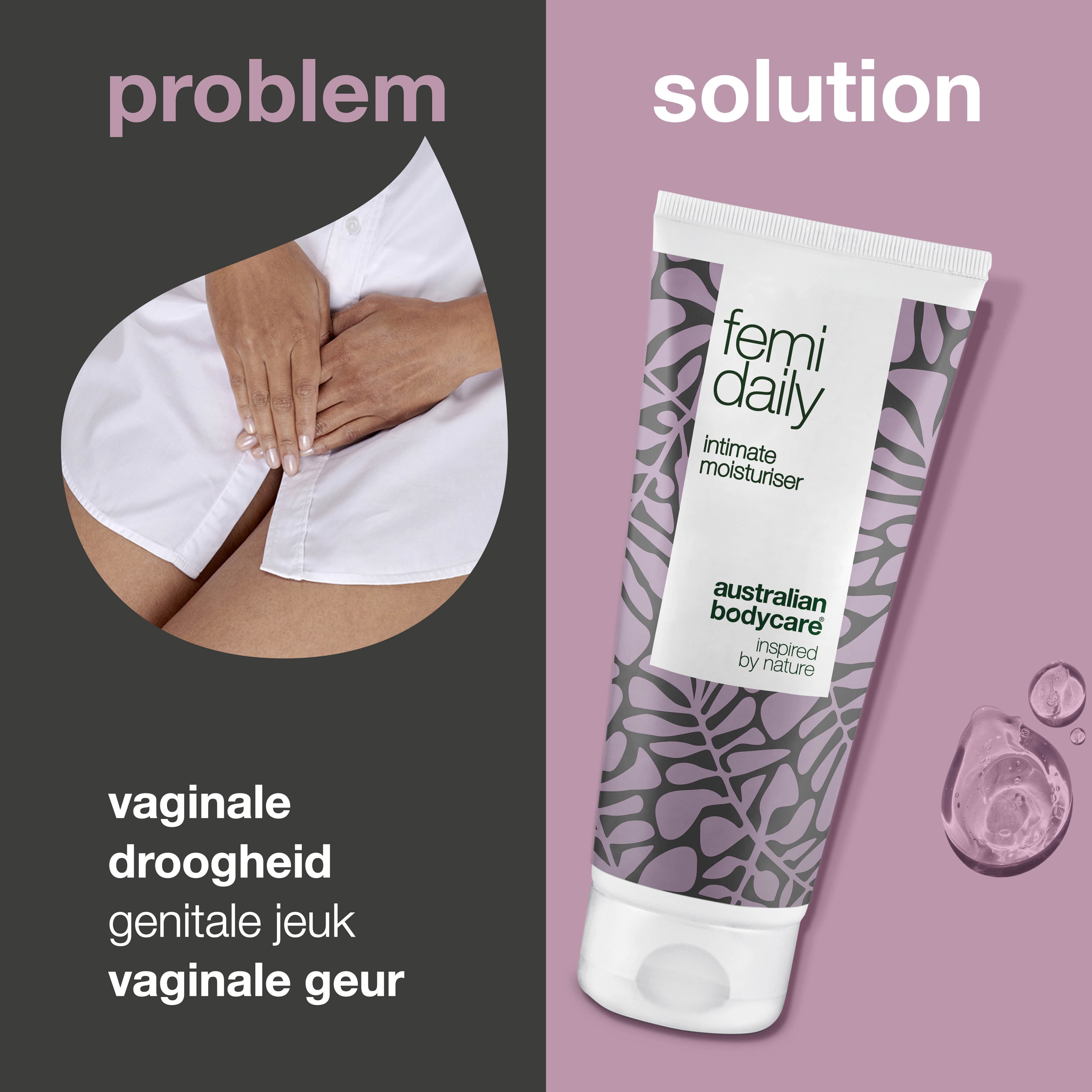 Vaginale Gel voor hydratatie tegen jeuk en vaginale droogheid