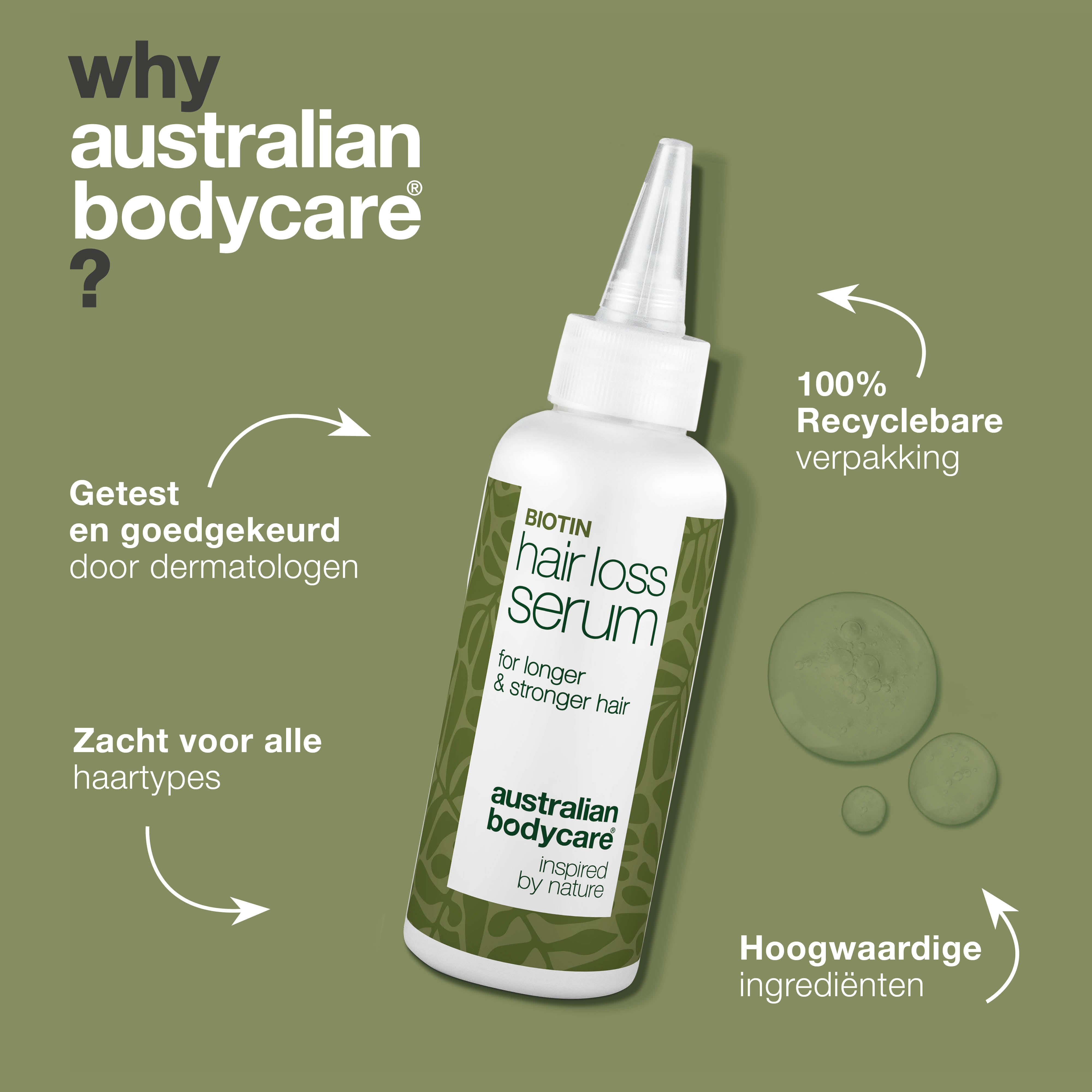 Haarserum tegen haaruitval met biotine, Capilia Longa & cafeïne