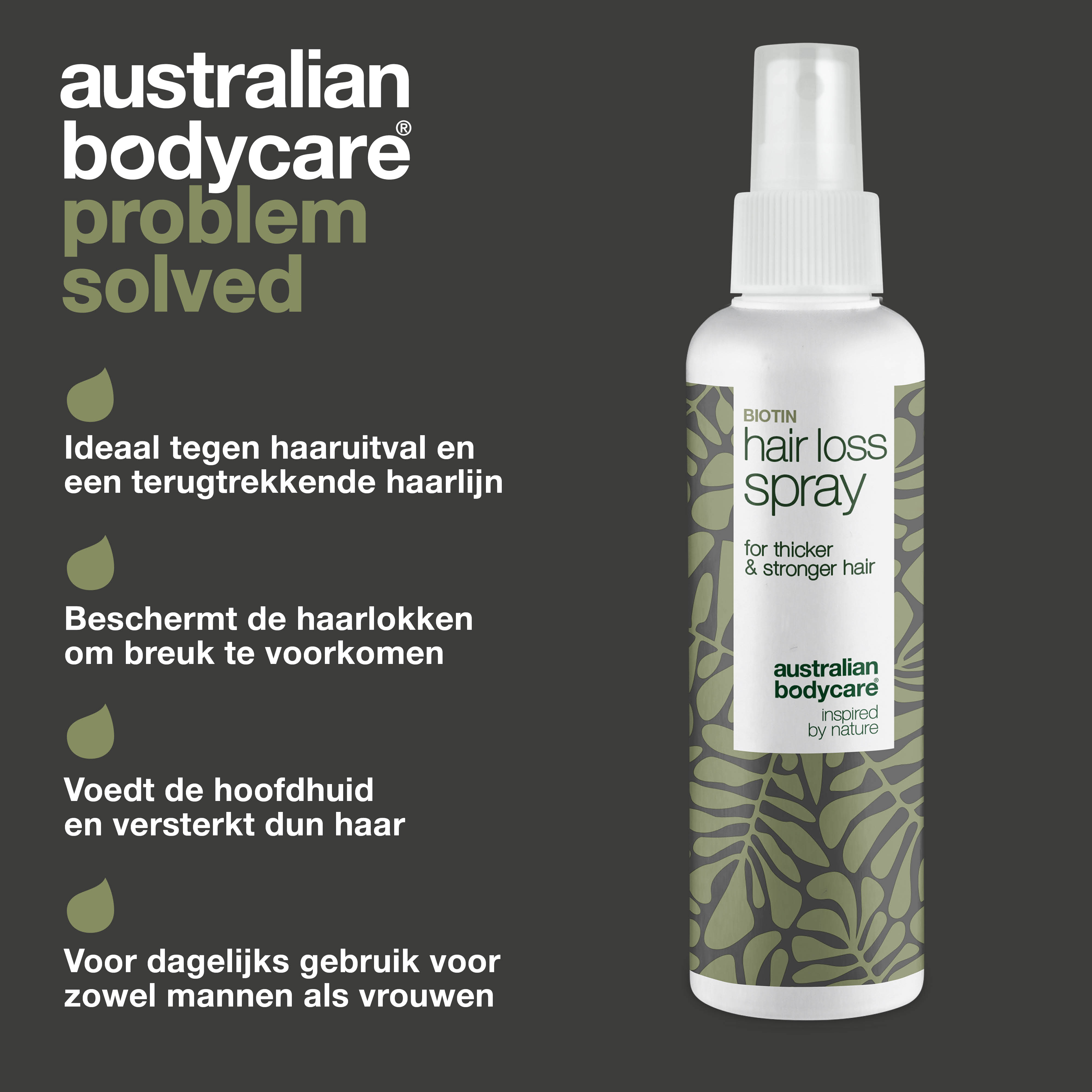 Haaruitval Spray — Spray om het haar te beschermen - goed voor dun haar en bij haaruitval