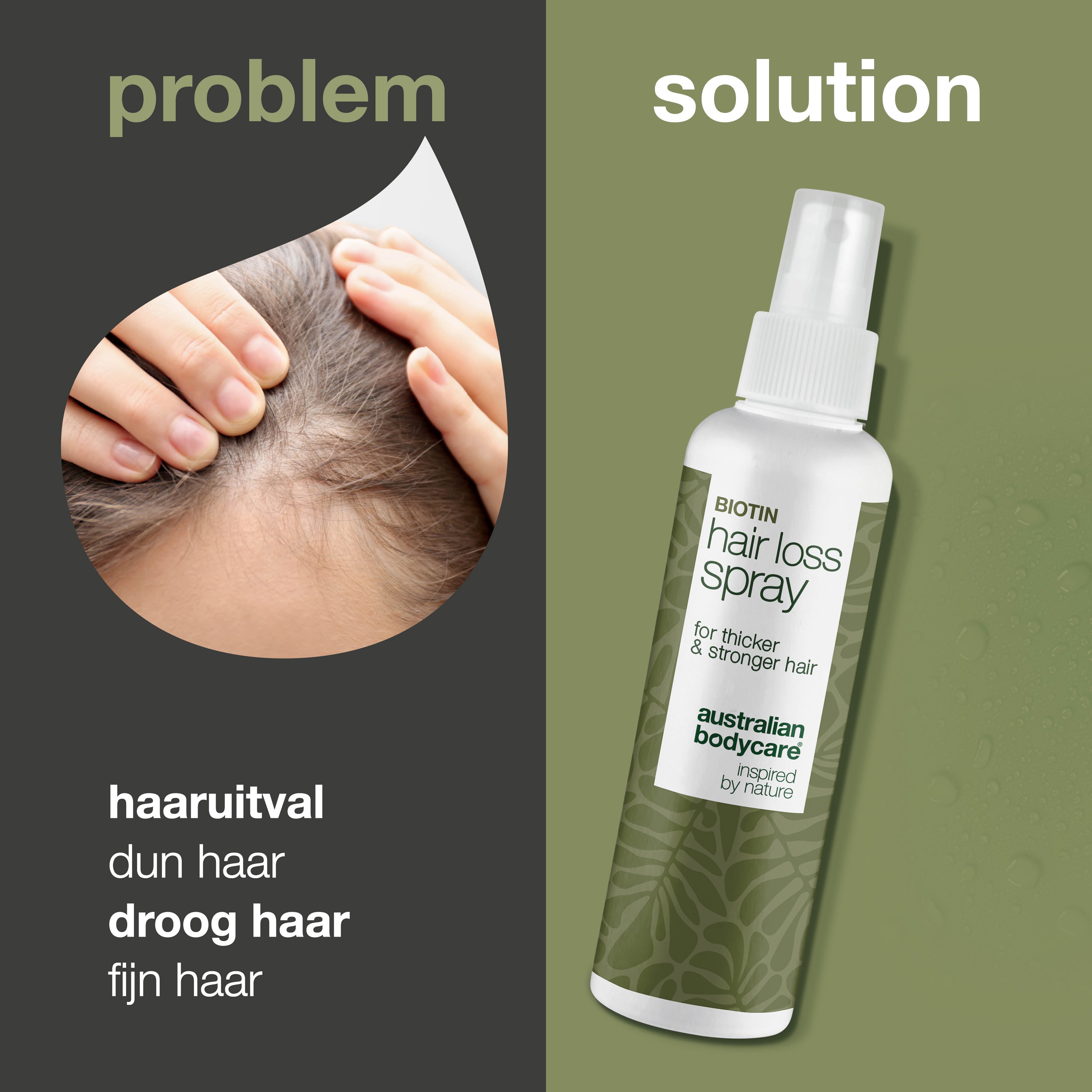 Haarspray bij haaruitval – Versterkt en beschermt het haar — Met cafeïne, Capilia Longa, amarant-extract, panthenol en arginine.