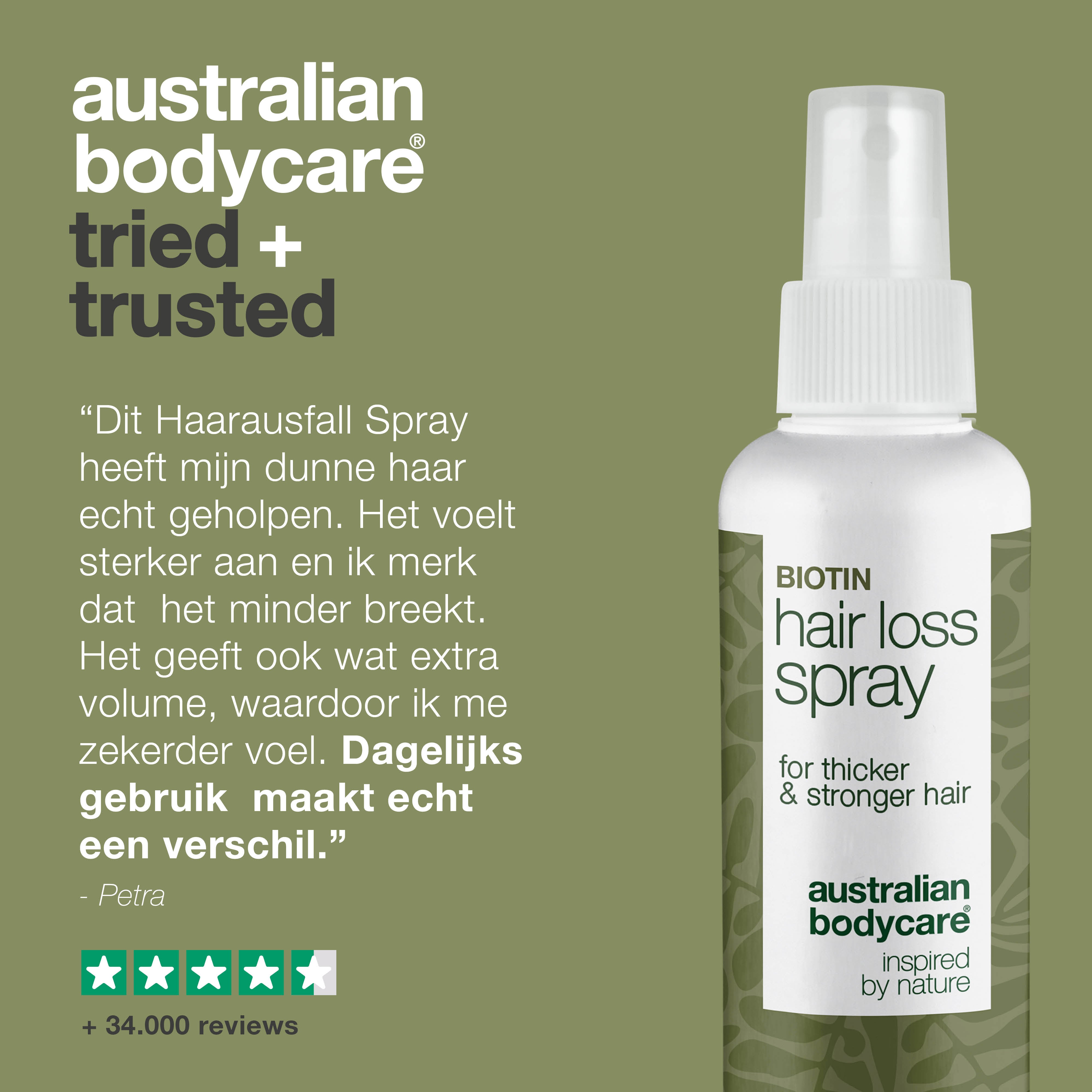 Haarspray bij haaruitval – Versterkt en beschermt het haar — Met cafeïne, Capilia Longa, amarant-extract, panthenol en arginine.