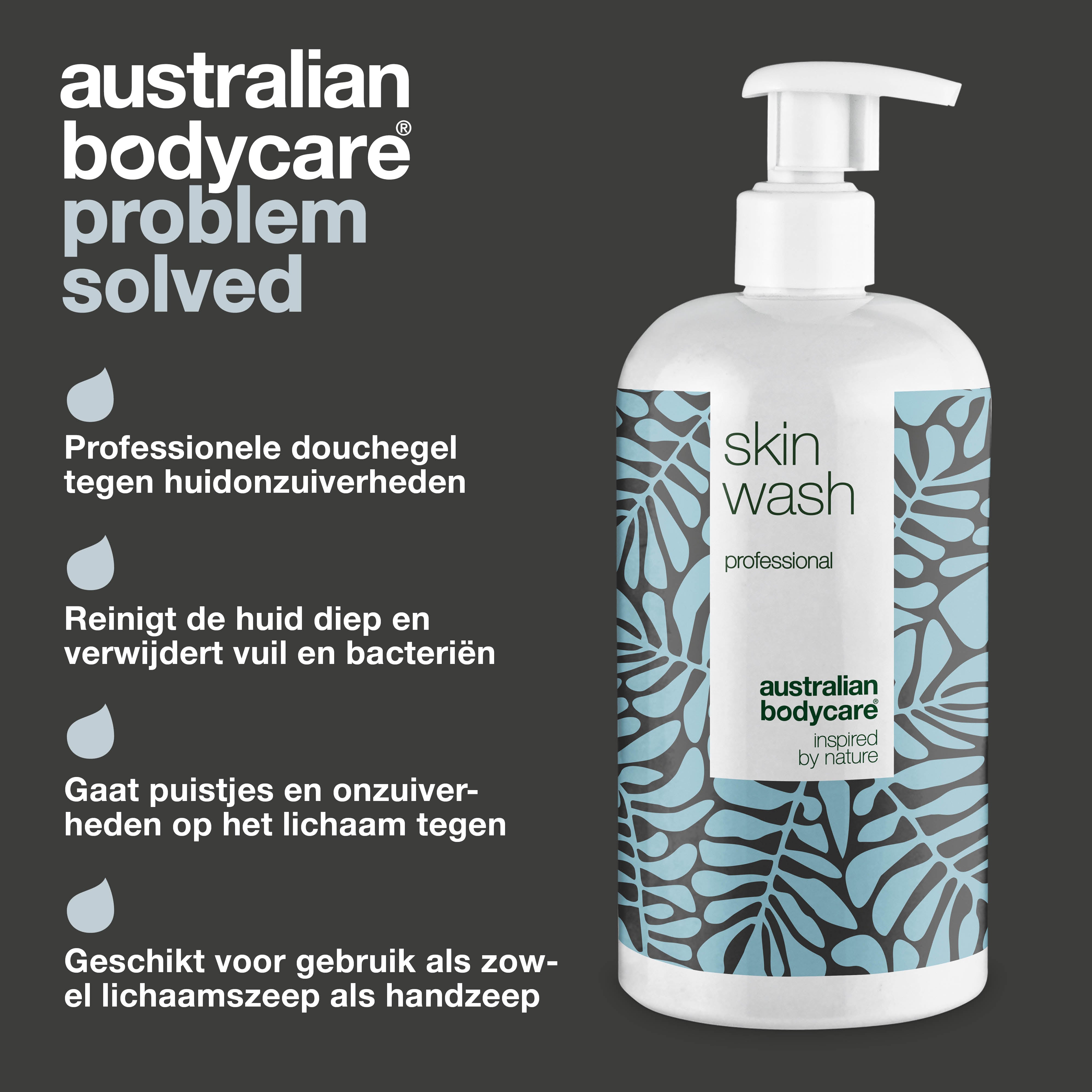 Professionele Skin Wash — Professionele body wash met Tea tree Olie van Australian Bodycare