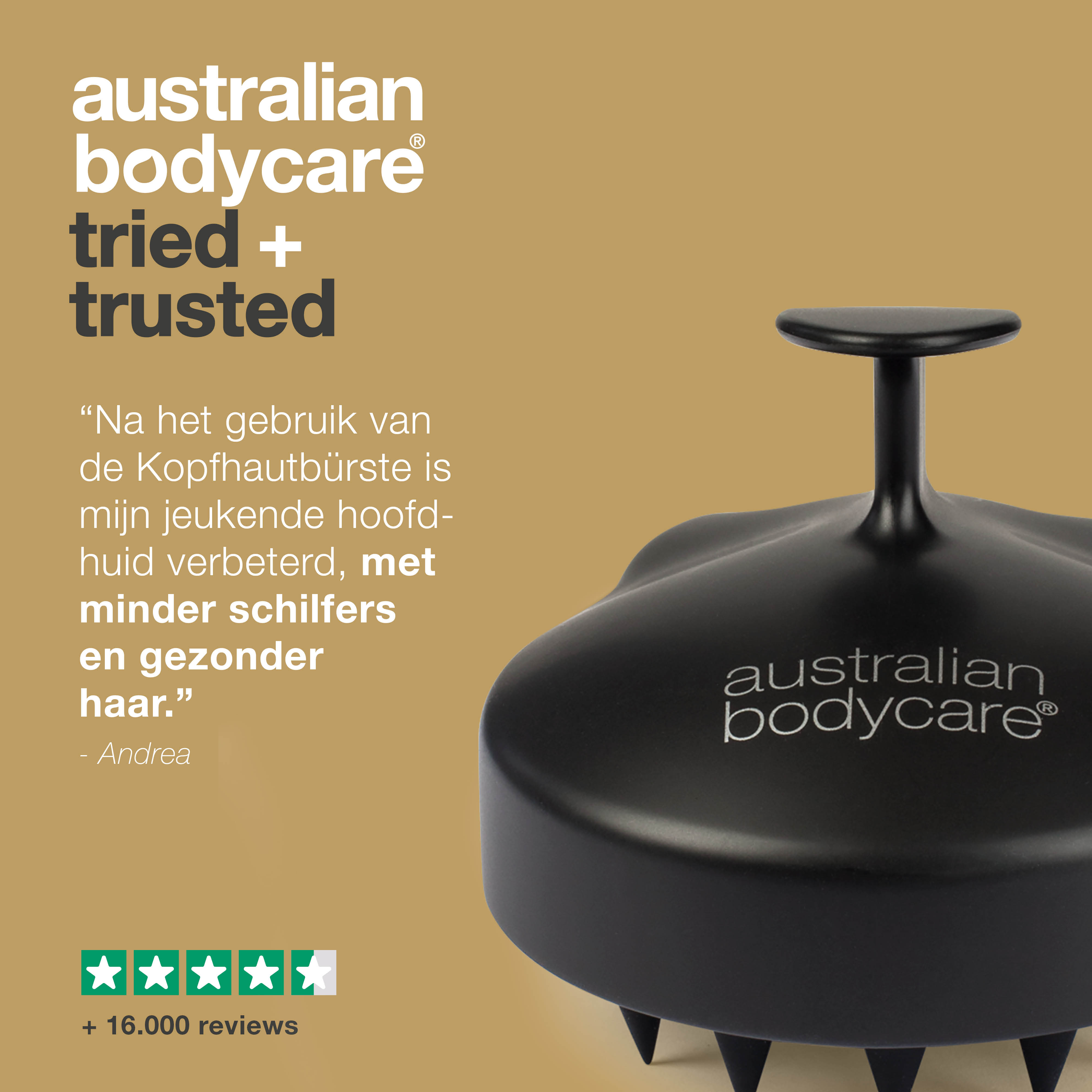 Scalp Brush voor een gezonde hoofdhuid — Scalp massager geschikt voor een droge hoofdhuid, bij roos of haaruitval