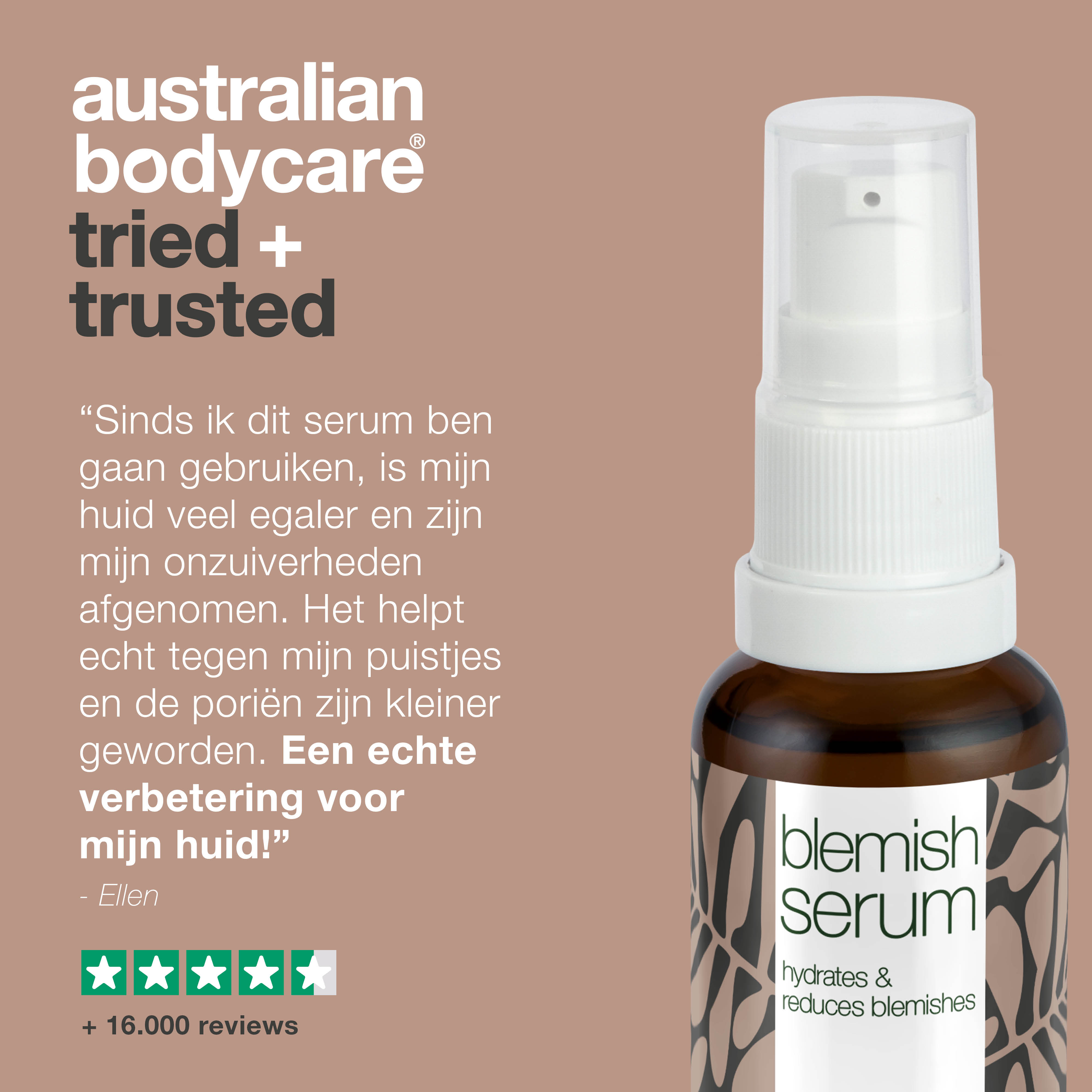 Anti-Puistjes Niacinamide Serum — 10% Niacinamide, 1% Zink en Tea Tree Olie tegen puistjes en onzuivere huid