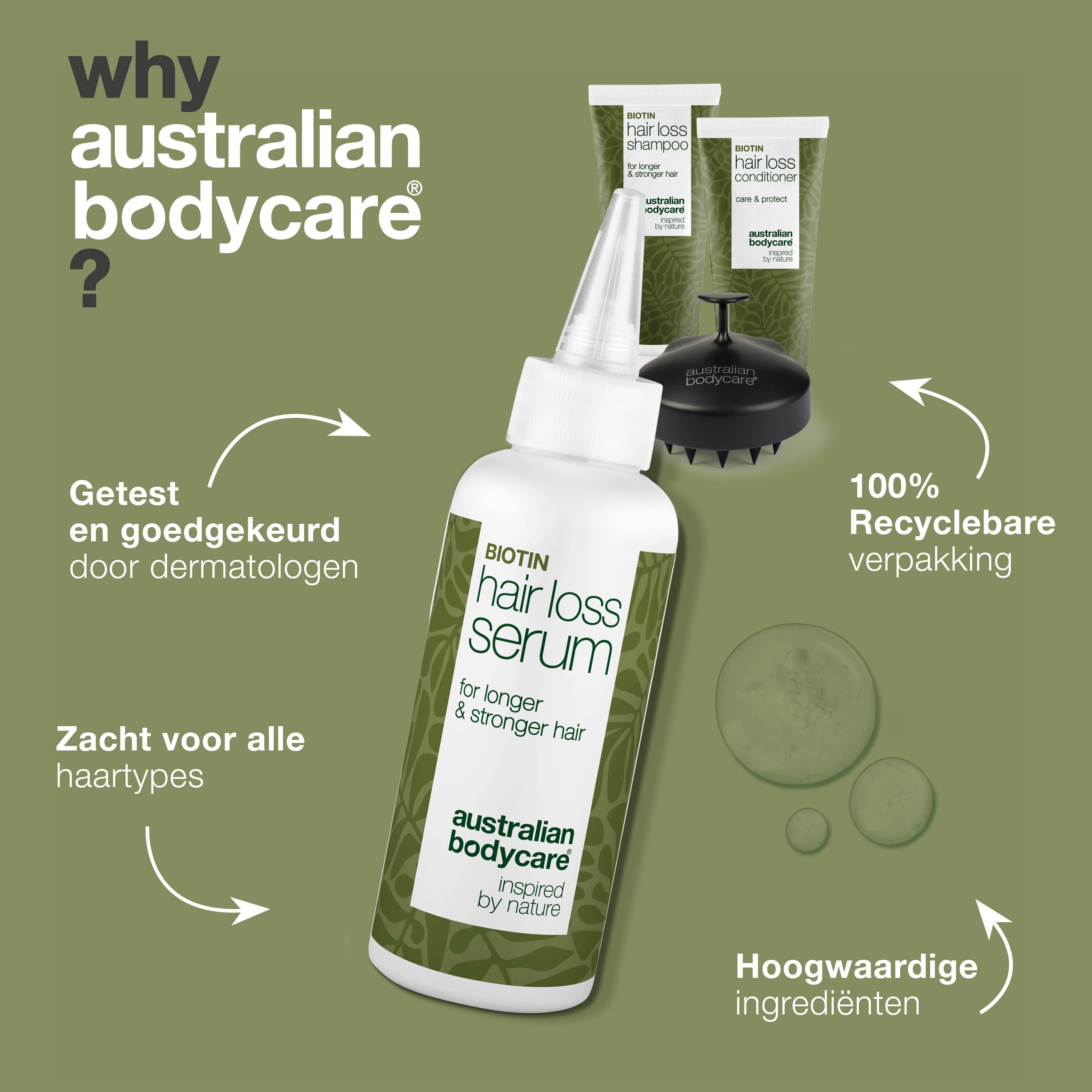 Het ultieme haaruitvalpakket — 4 producten tegen haaruitval, dunner wordend en beschadigt haar