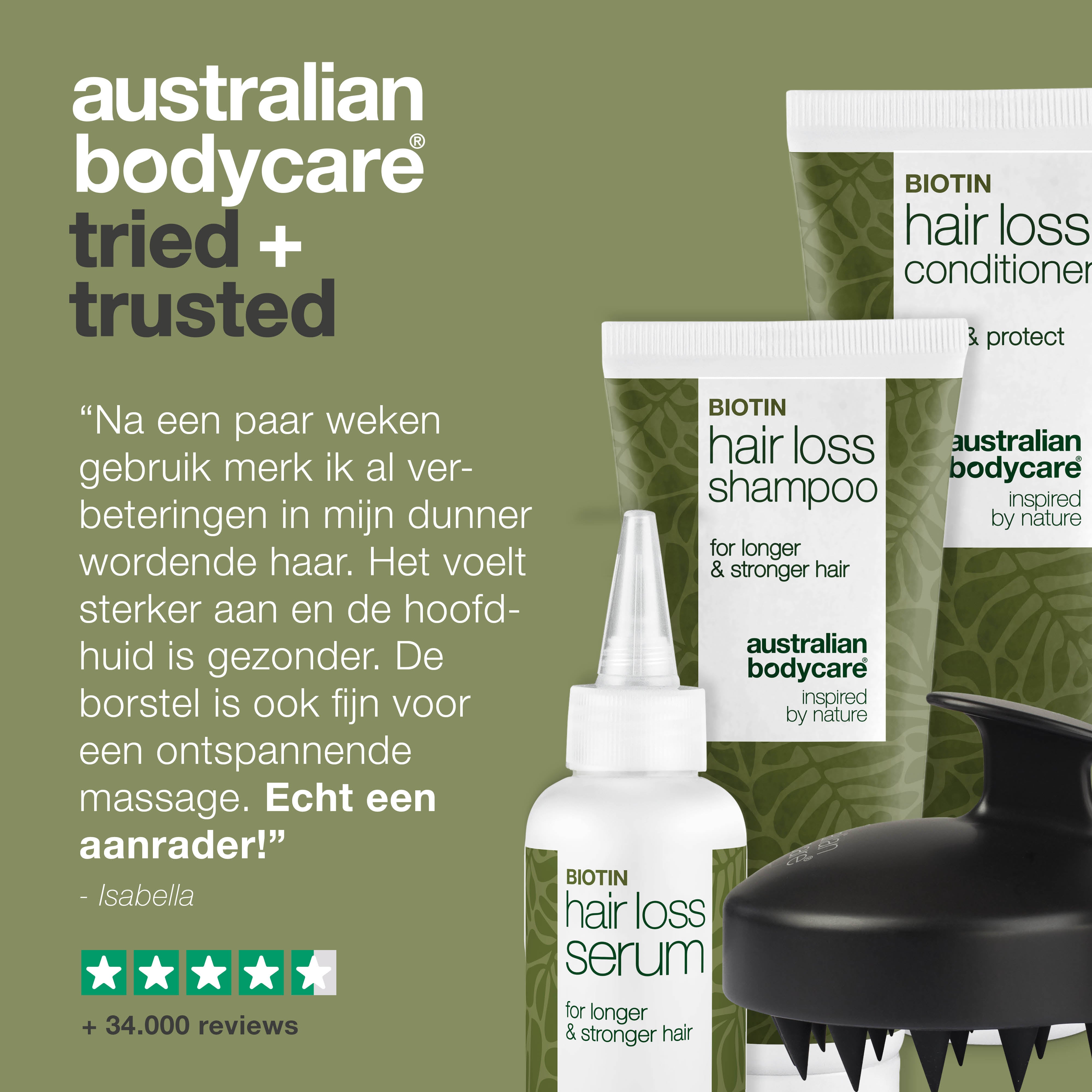 Het ultieme haaruitvalpakket — 4 producten tegen haaruitval, dunner wordend en beschadigt haar