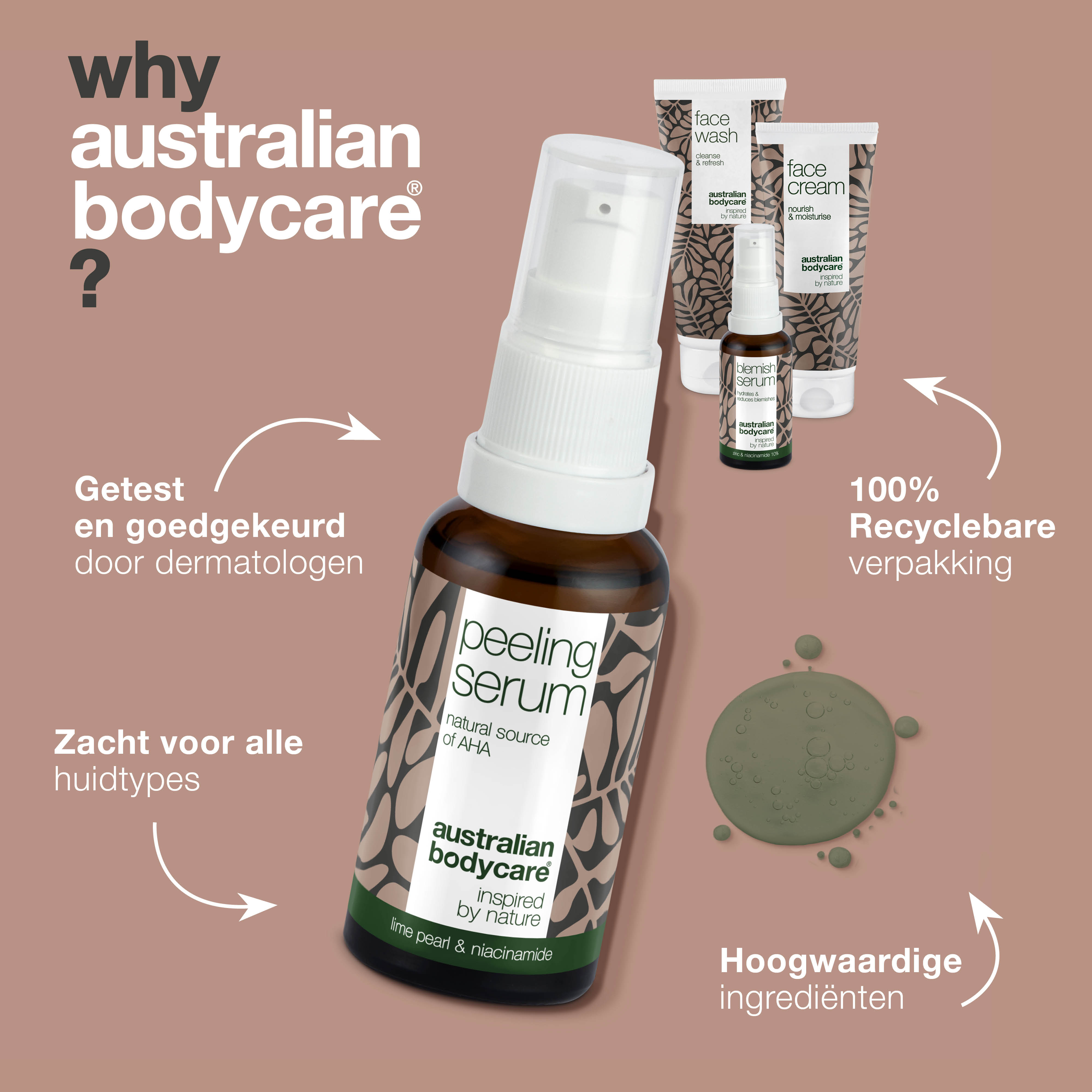 Pakket met 4 producten voor onzuivere huid en puistjes — Diepreinigende huidverzorging voor vette huid, puistjes en mee-eters