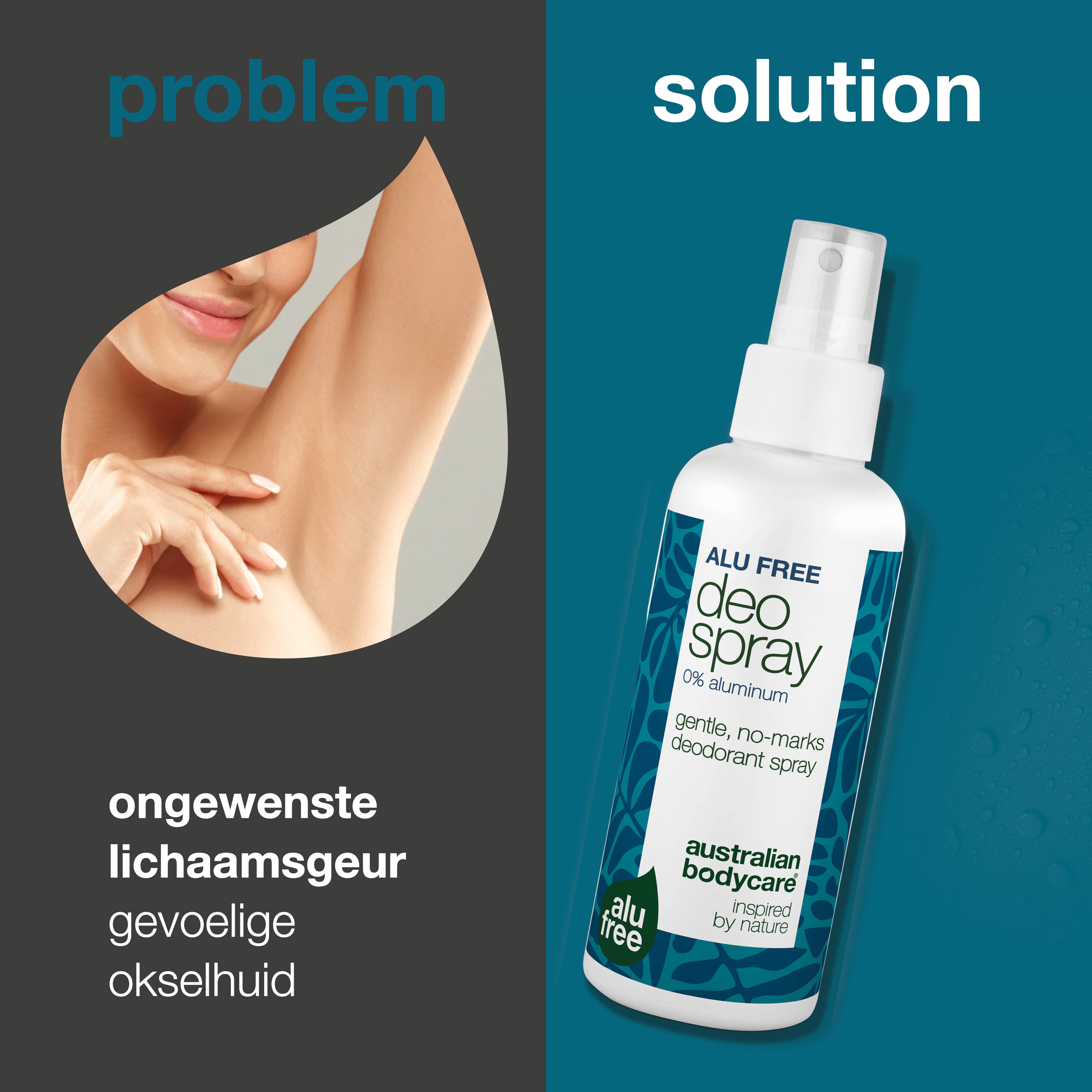 Aluminiumvrije Deodorantspray – Natuurlijke Frisheid — Effectieve aluminiumvrije deodorant met natuurlijke ingrediënten. Helpt tegen geur, droogt snel en houdt je de hele dag fris.