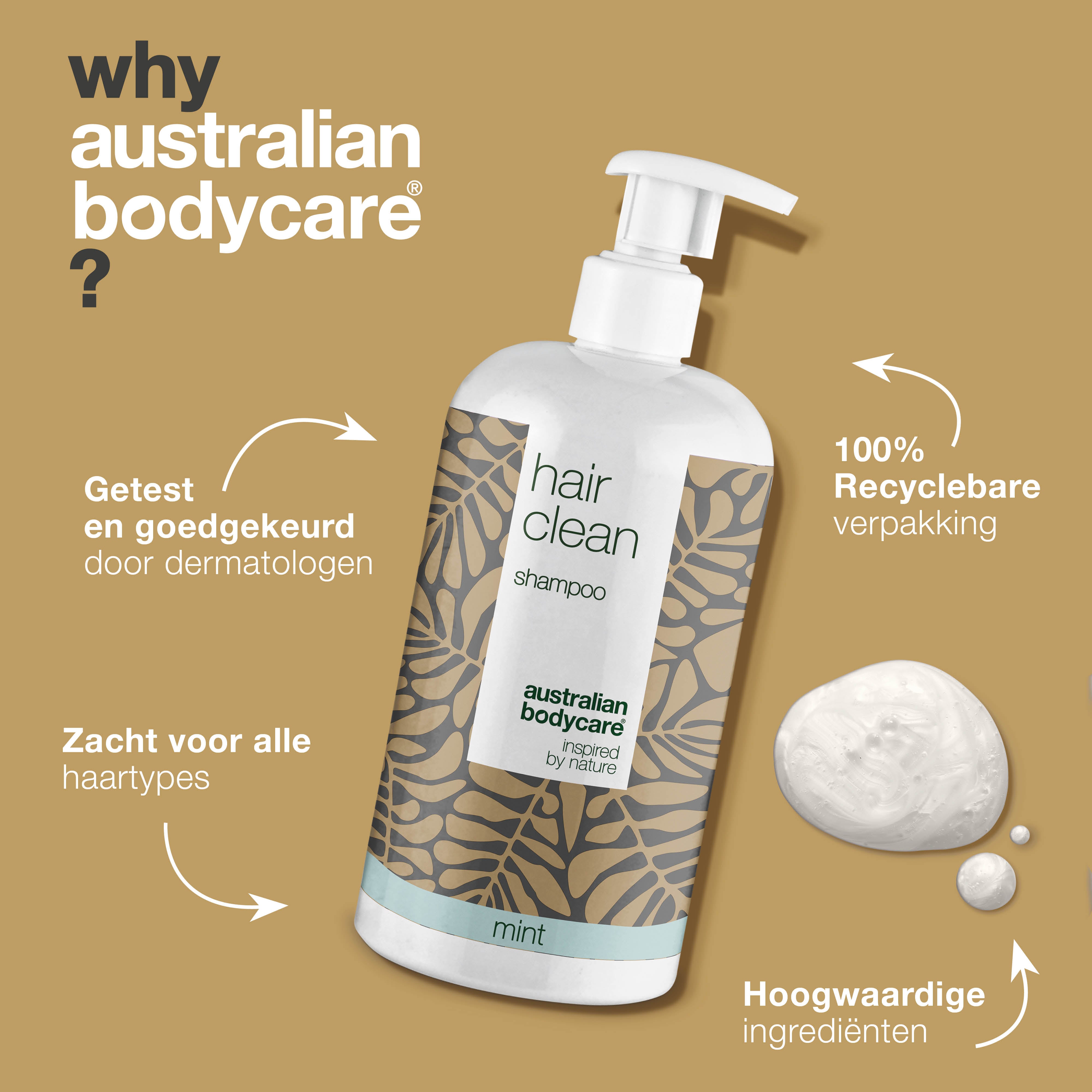 4 Tea Tree shampoo Mint 500 ml voor de prijs van 3 - pakketaanbieding — Pakketaanbieding met 4 shampoos (500 ml): Tea Tree Olie Mint