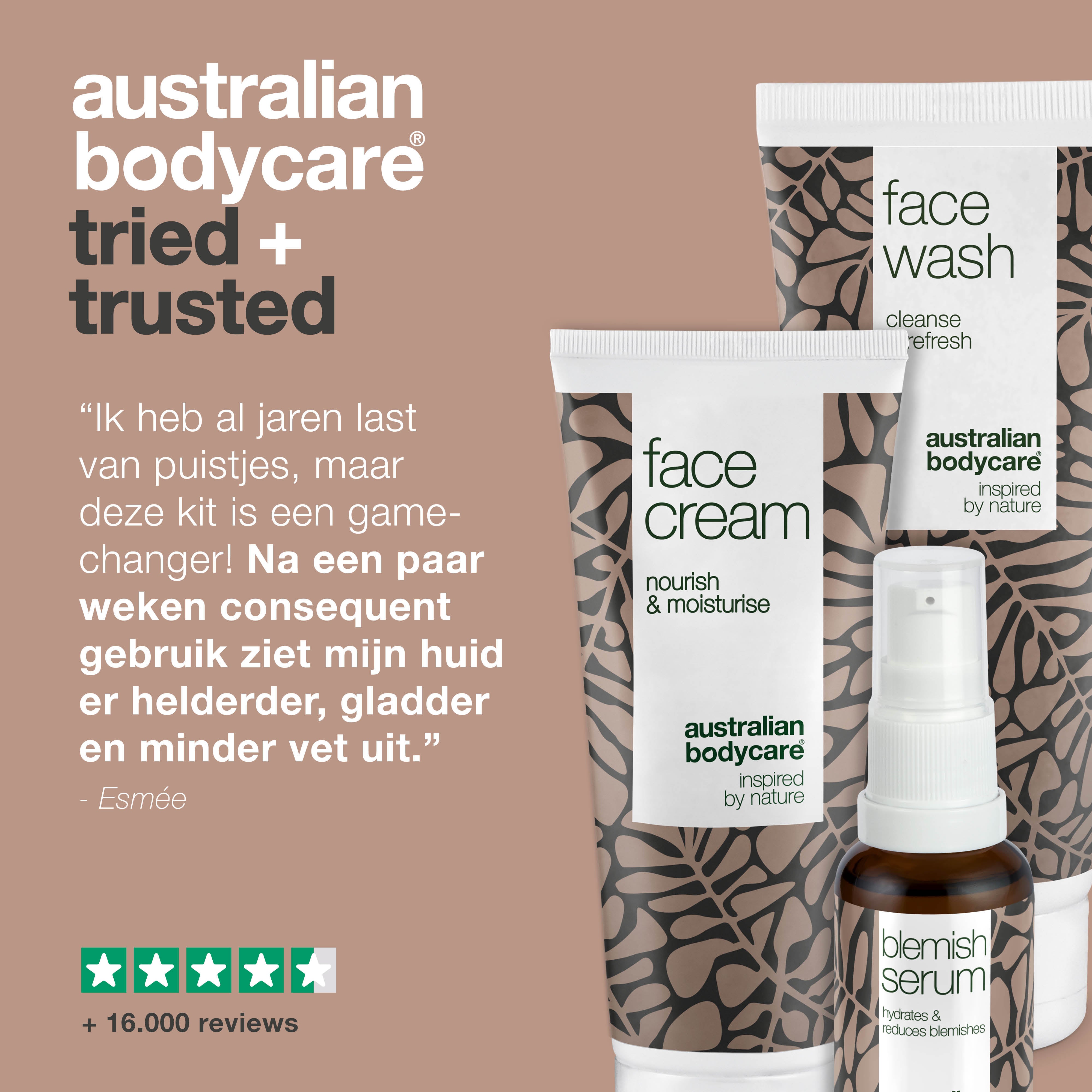 Kit voor een onzuivere huid en puistjes — 3 producten voor puistjes, mee—eters en een vette huid