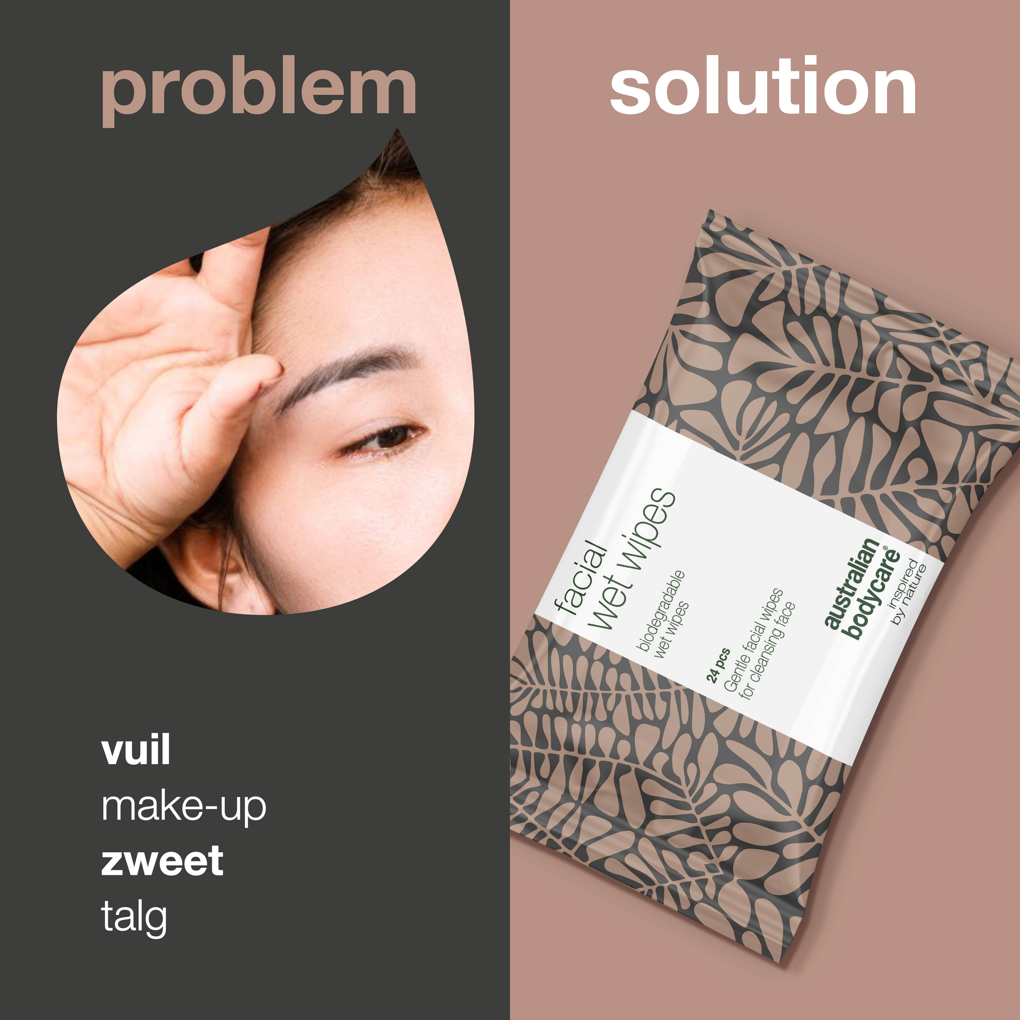 Gezichtsreinigingsdoekjes 24 stuks — Gezichtsdoekjes voor de gevoelige en vette huid of voor het verwijderen van make-up